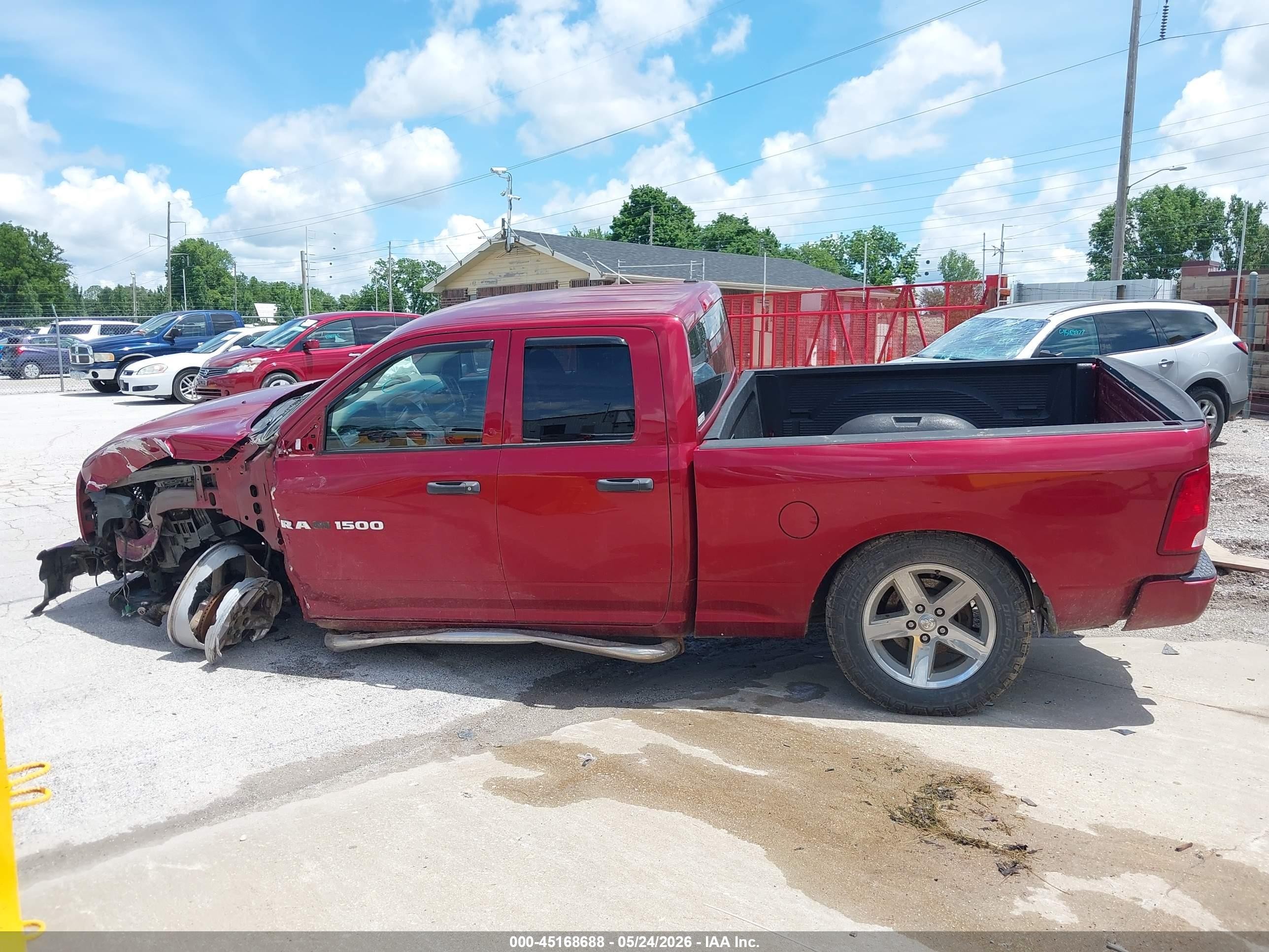 2012 Ram 1500 St Red vin: 1C6RD7FT4CS163675