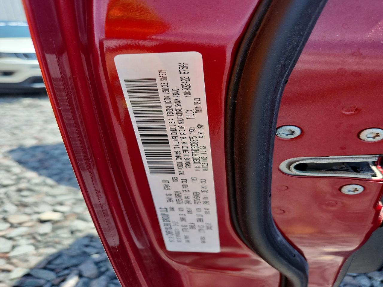 2012 Dodge Ram 1500 St Red vin: 1C6RD7FT4CS238875