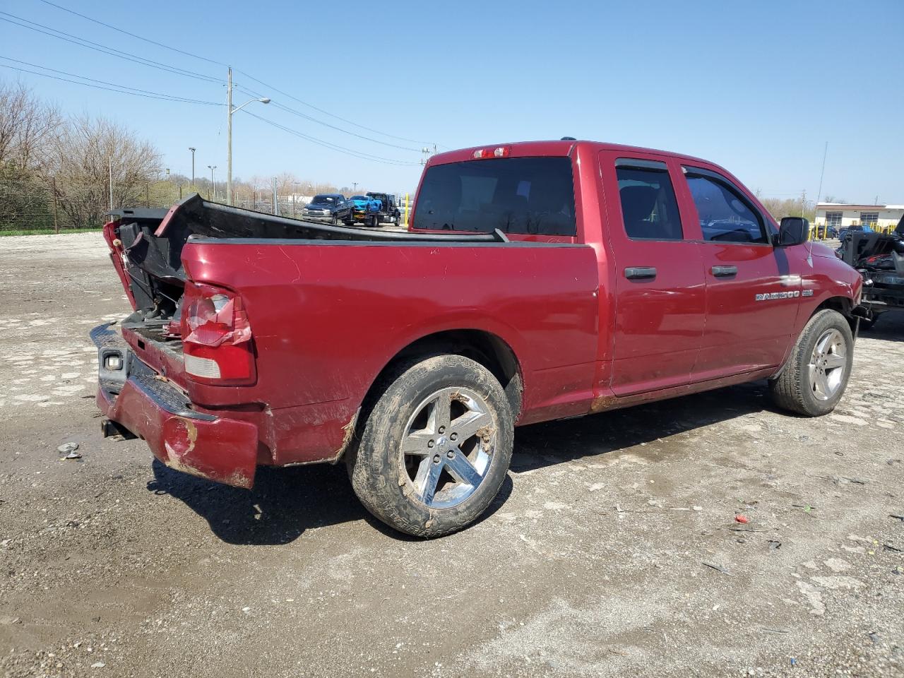 2012 Dodge Ram 1500 St Burgundy vin: 1C6RD7FT5CS145055
