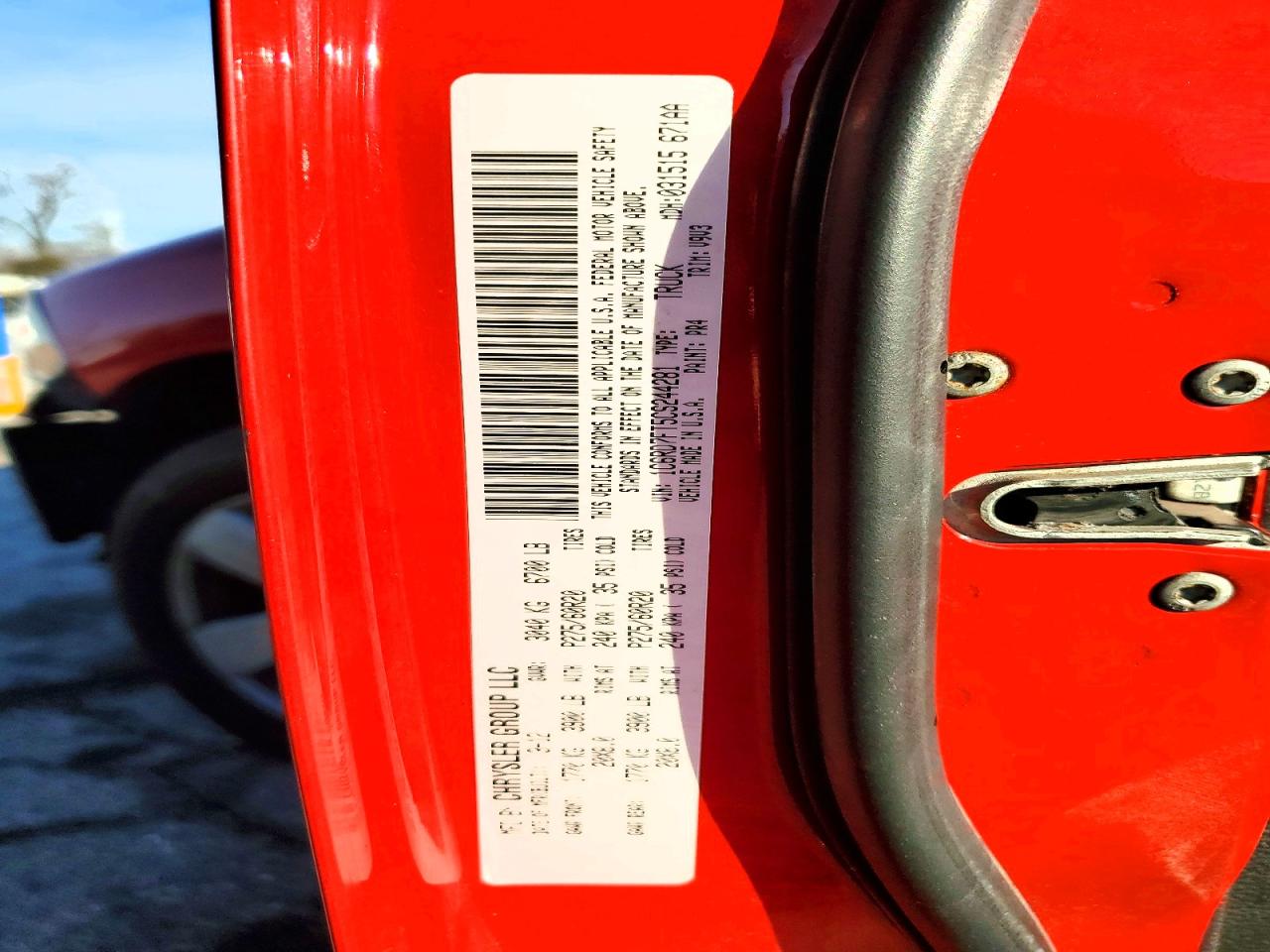 2012 Dodge Ram 1500 St Red vin: 1C6RD7FT5CS244281