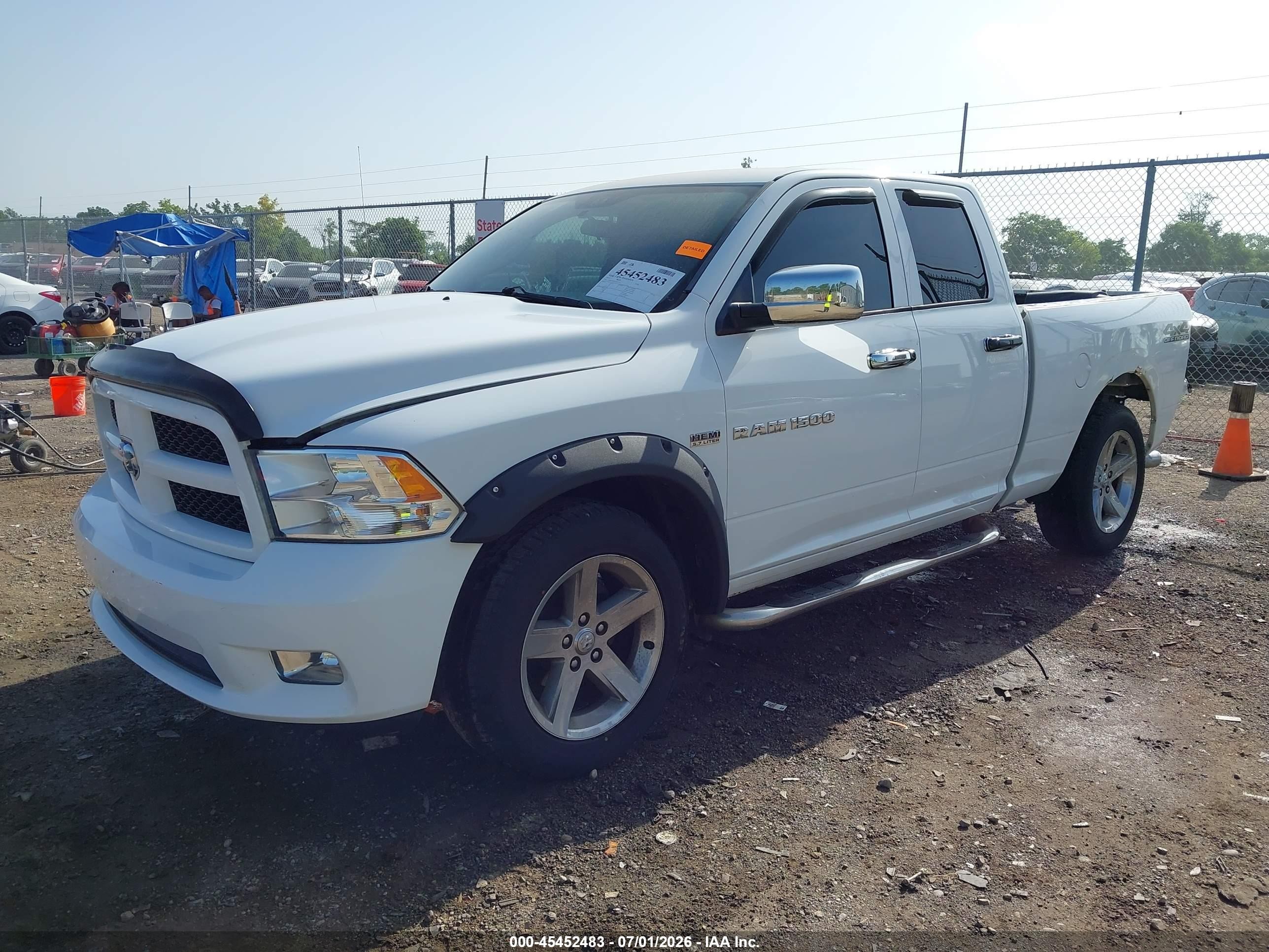 2012 Ram 1500 Express White vin: 1C6RD7FT5CS341111