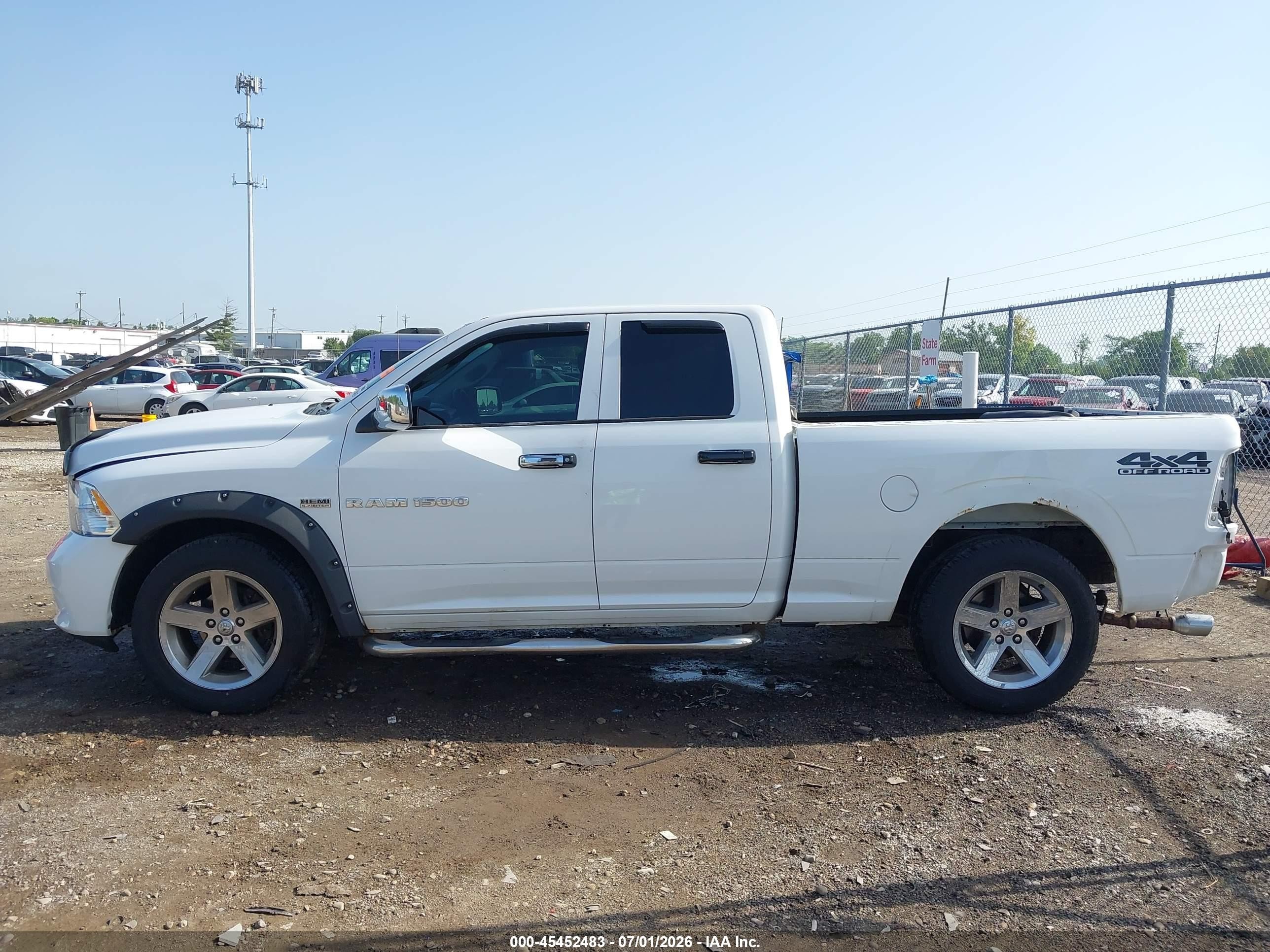 2012 Ram 1500 Express White vin: 1C6RD7FT5CS341111