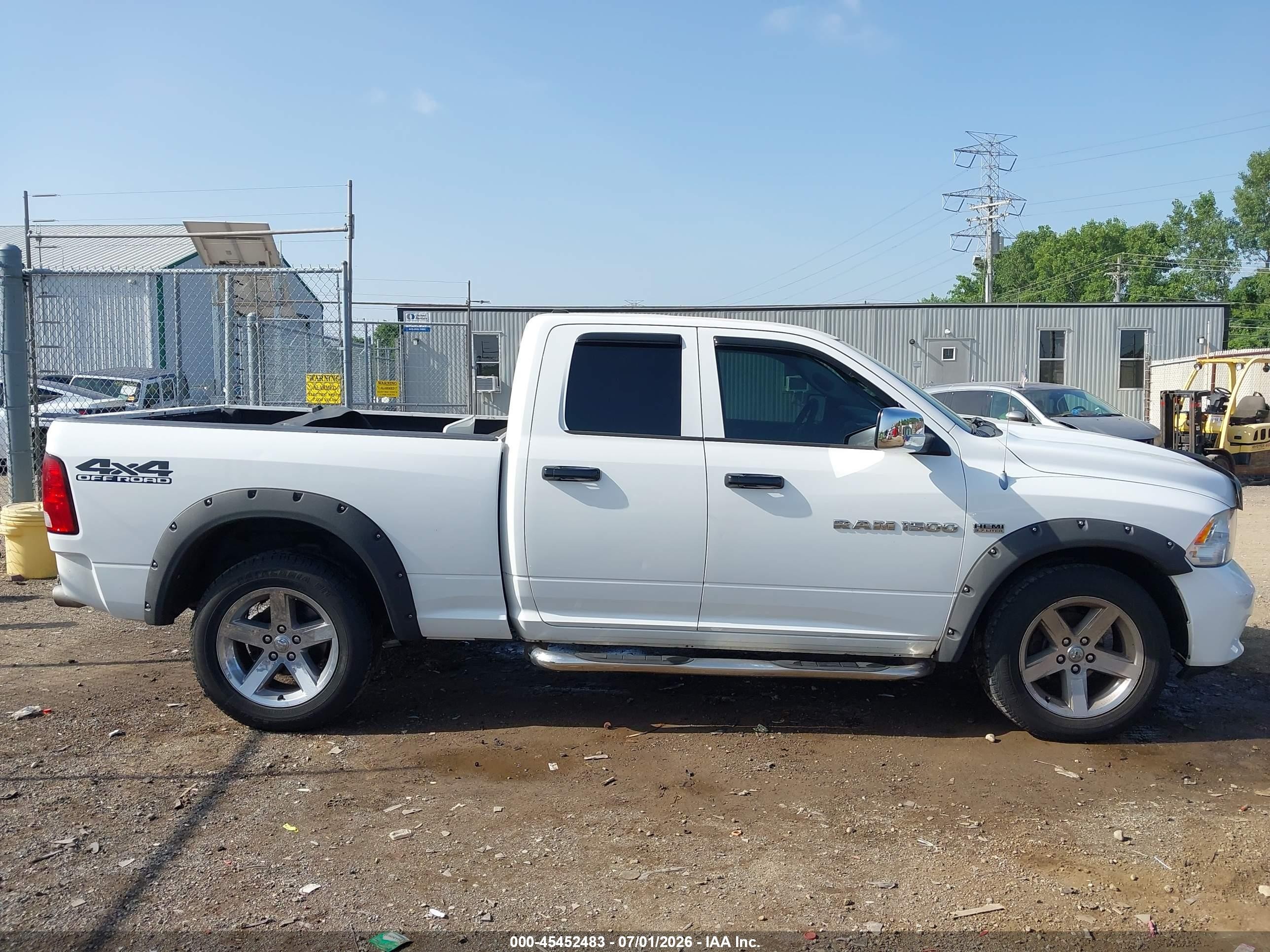 2012 Ram 1500 Express White vin: 1C6RD7FT5CS341111
