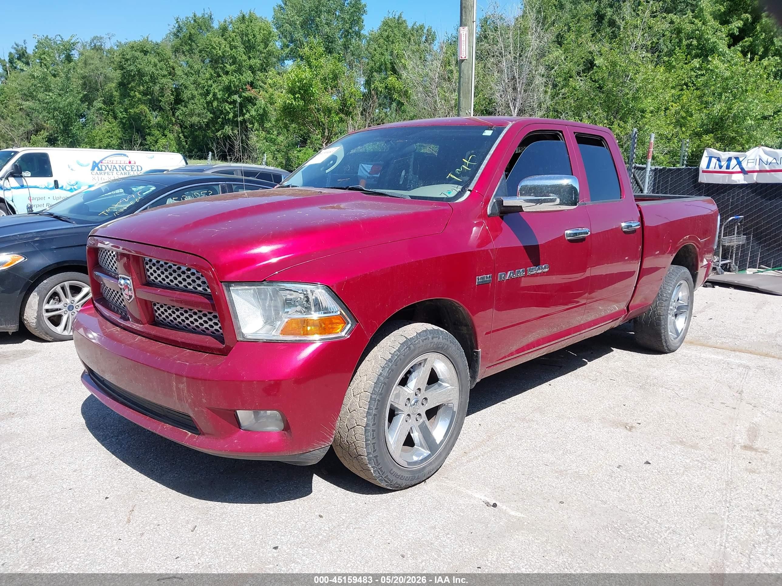 2012 Ram 1500 St Red vin: 1C6RD7FT6CS164875