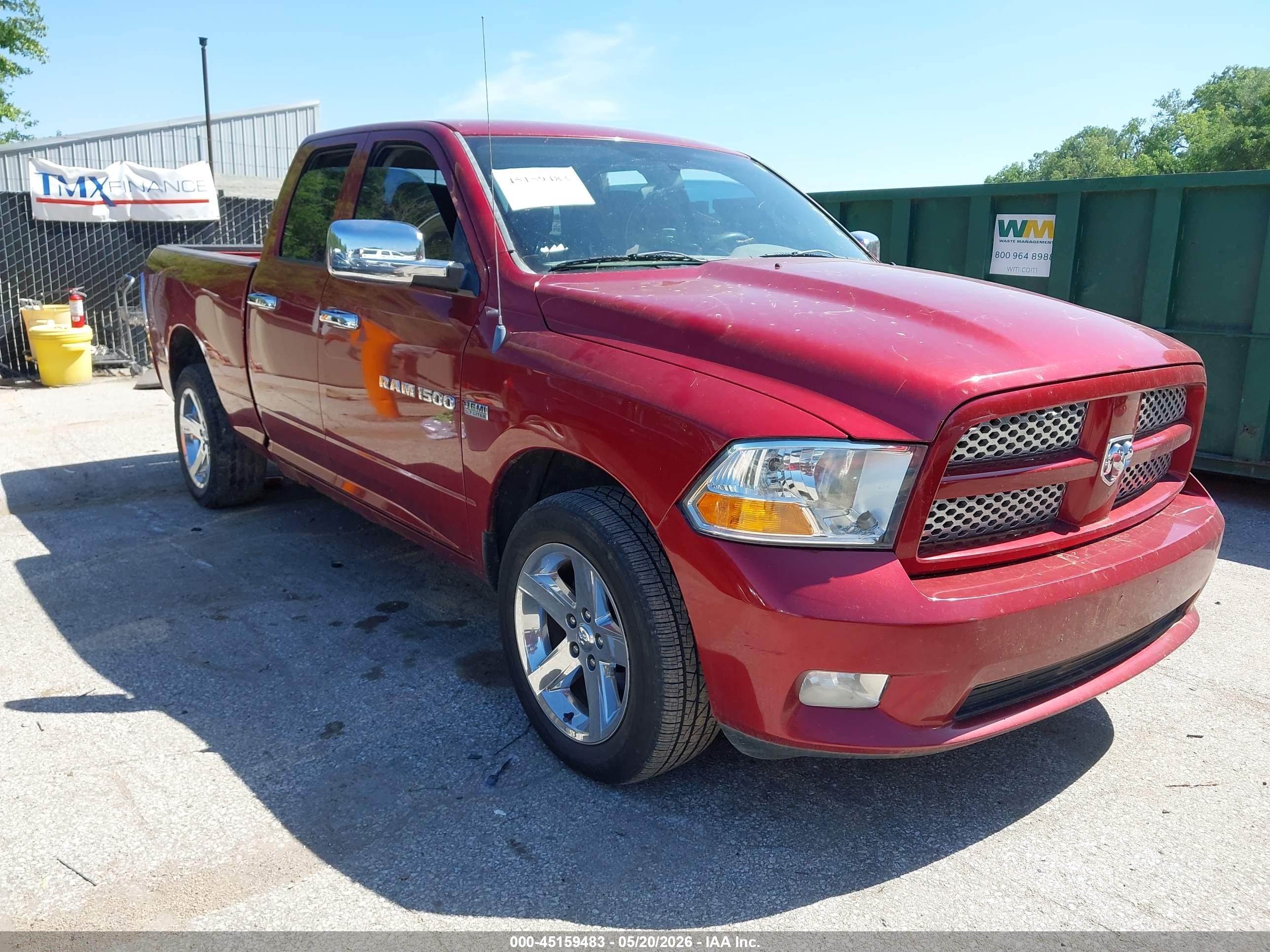2012 Ram 1500 St Red vin: 1C6RD7FT6CS164875