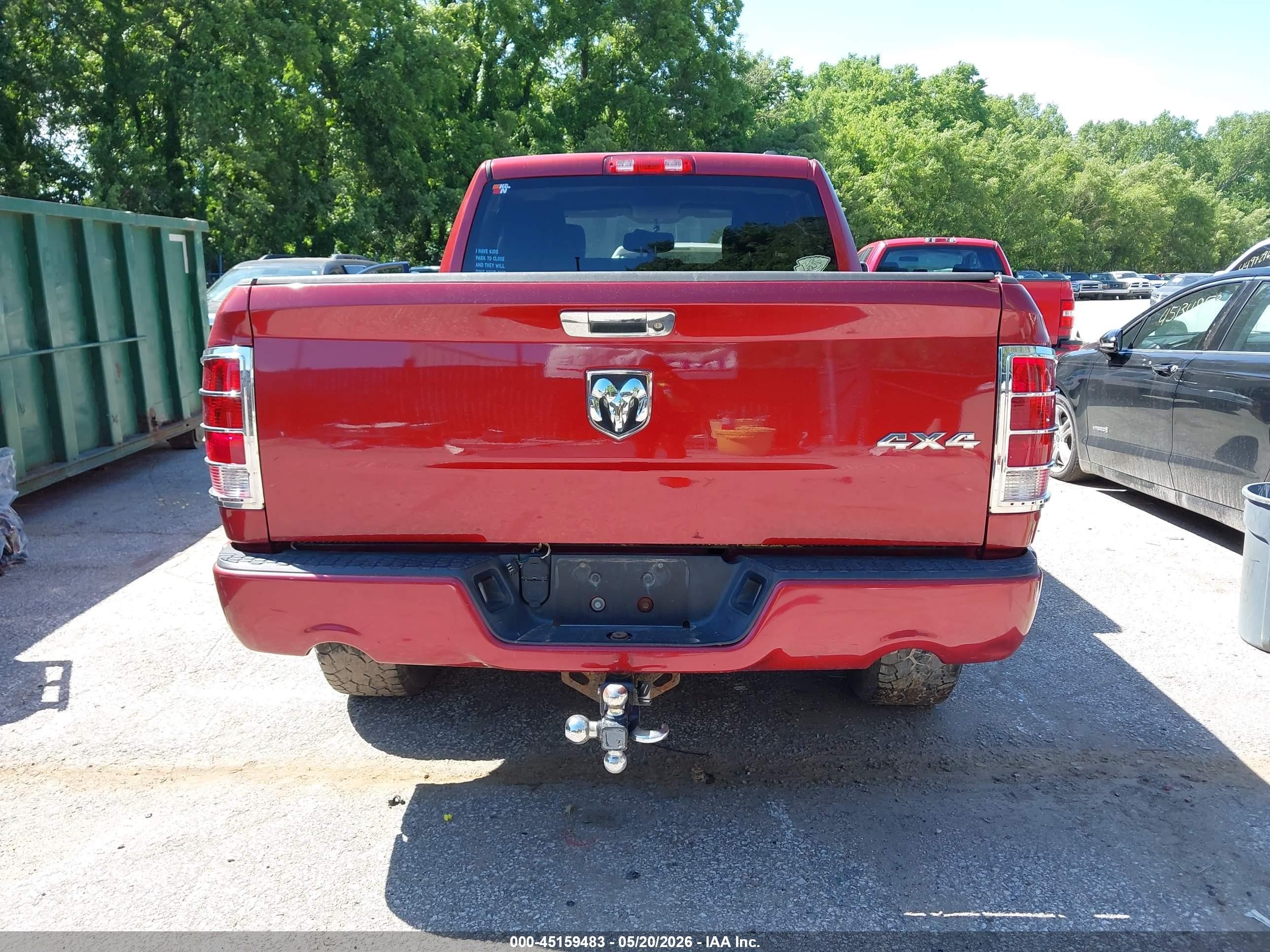 2012 Ram 1500 St Red vin: 1C6RD7FT6CS164875