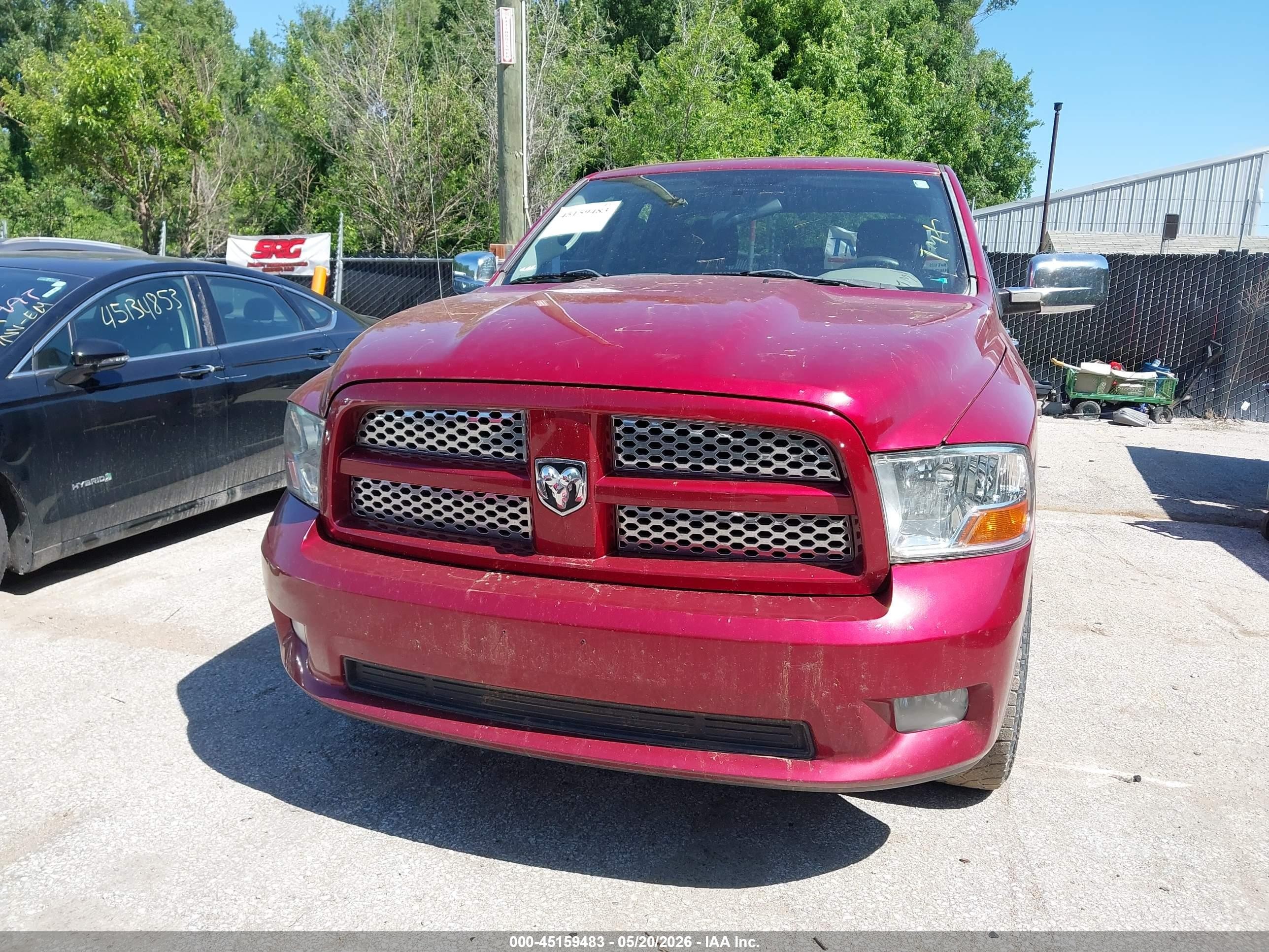 2012 Ram 1500 St Red vin: 1C6RD7FT6CS164875