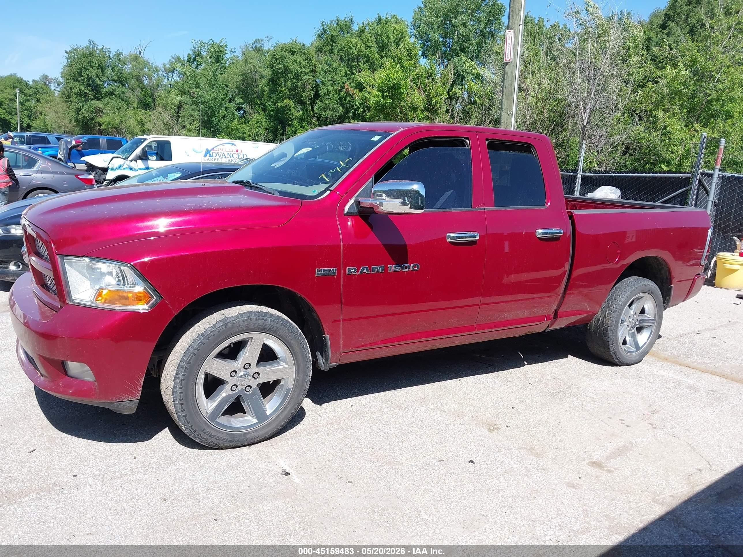 2012 Ram 1500 St Red vin: 1C6RD7FT6CS164875