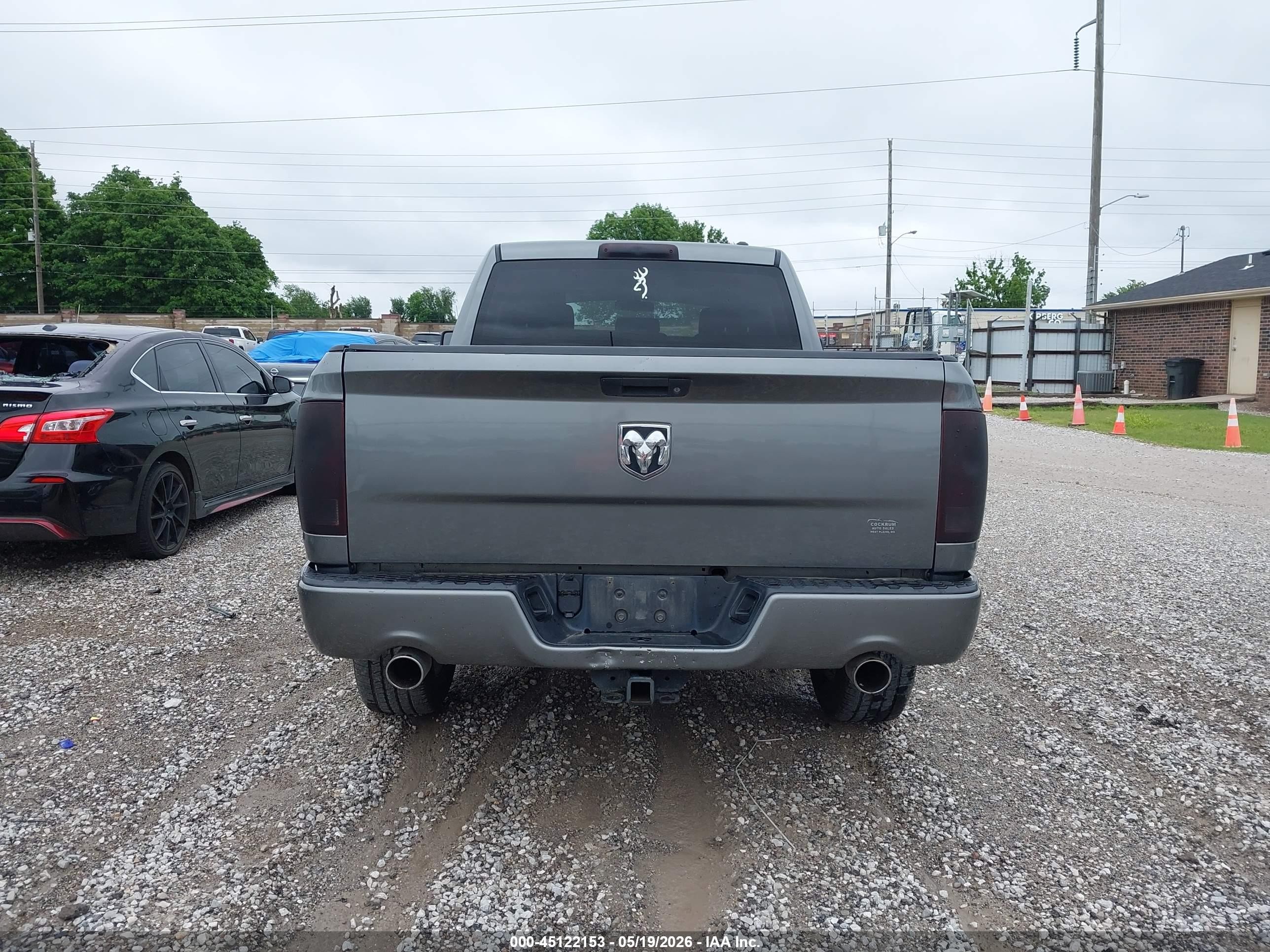 2012 Ram 1500 St Gray vin: 1C6RD7FT7CS134123