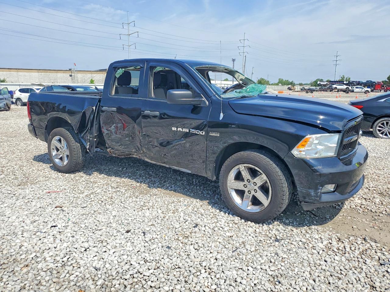 2012 Dodge Ram 1500 St Black vin: 1C6RD7FT7CS343412