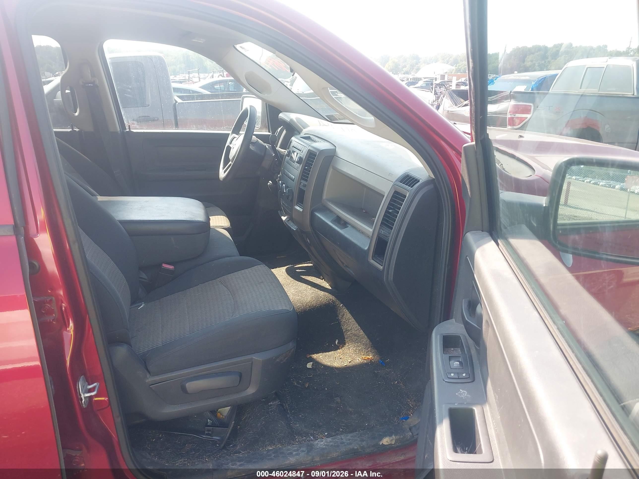 2012 Ram 1500 Express Red vin: 1C6RD7FT8CS134485