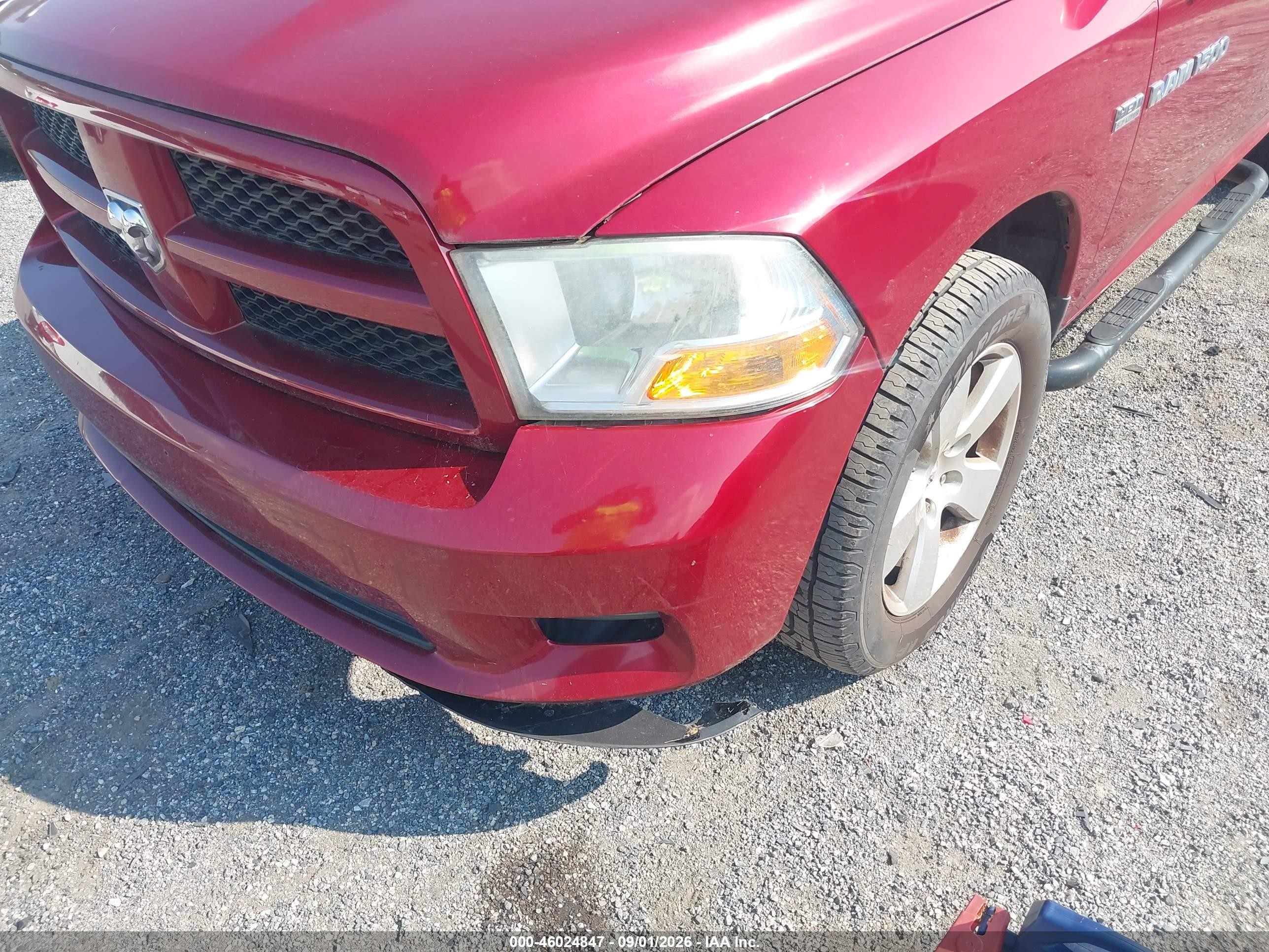 2012 Ram 1500 Express Red vin: 1C6RD7FT8CS134485