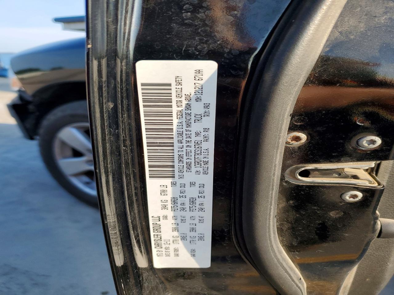2012 Dodge Ram 1500 St Black vin: 1C6RD7FT8CS167051