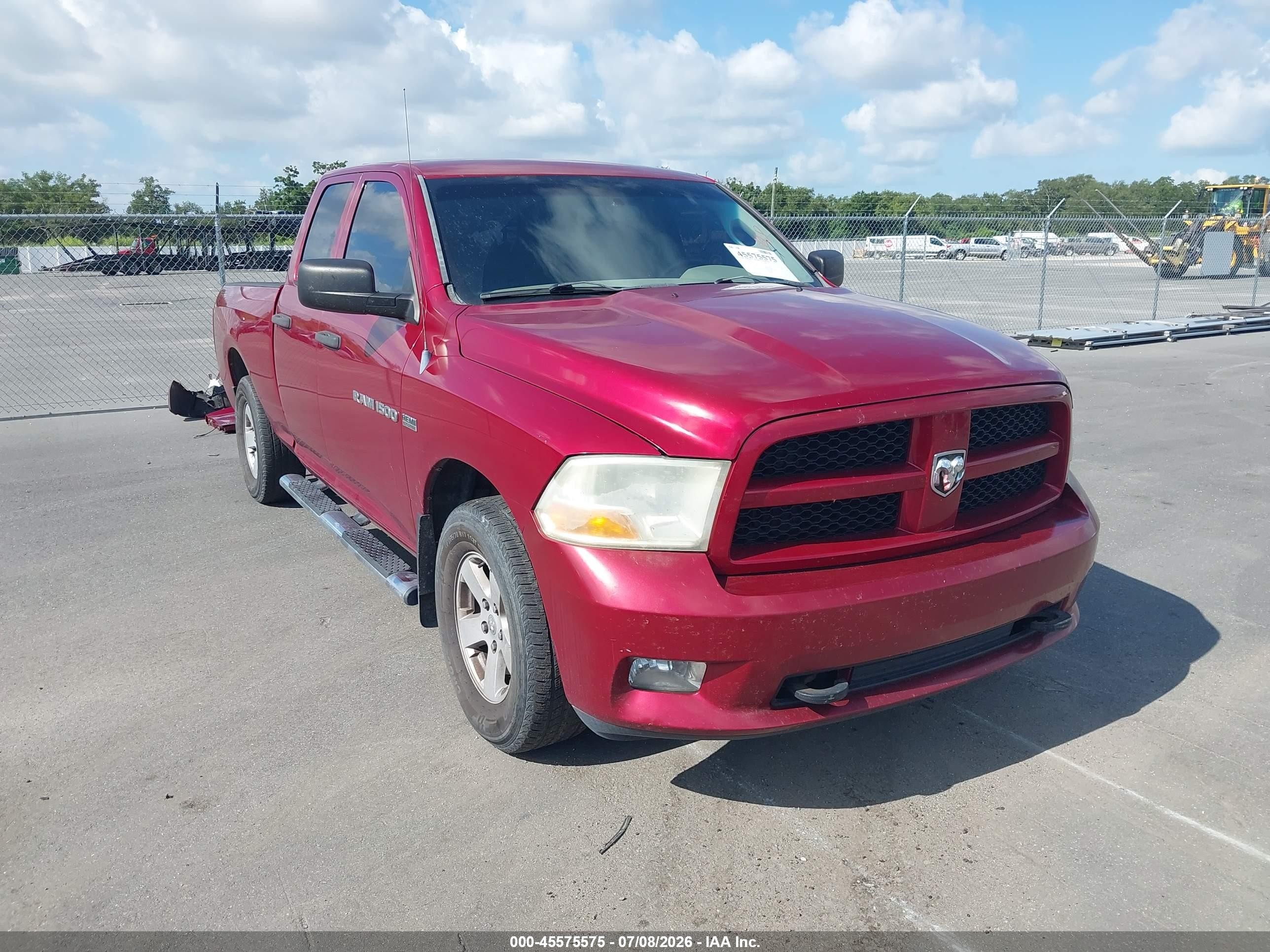 2012 Ram 1500 Express Red vin: 1C6RD7FT9CS244946