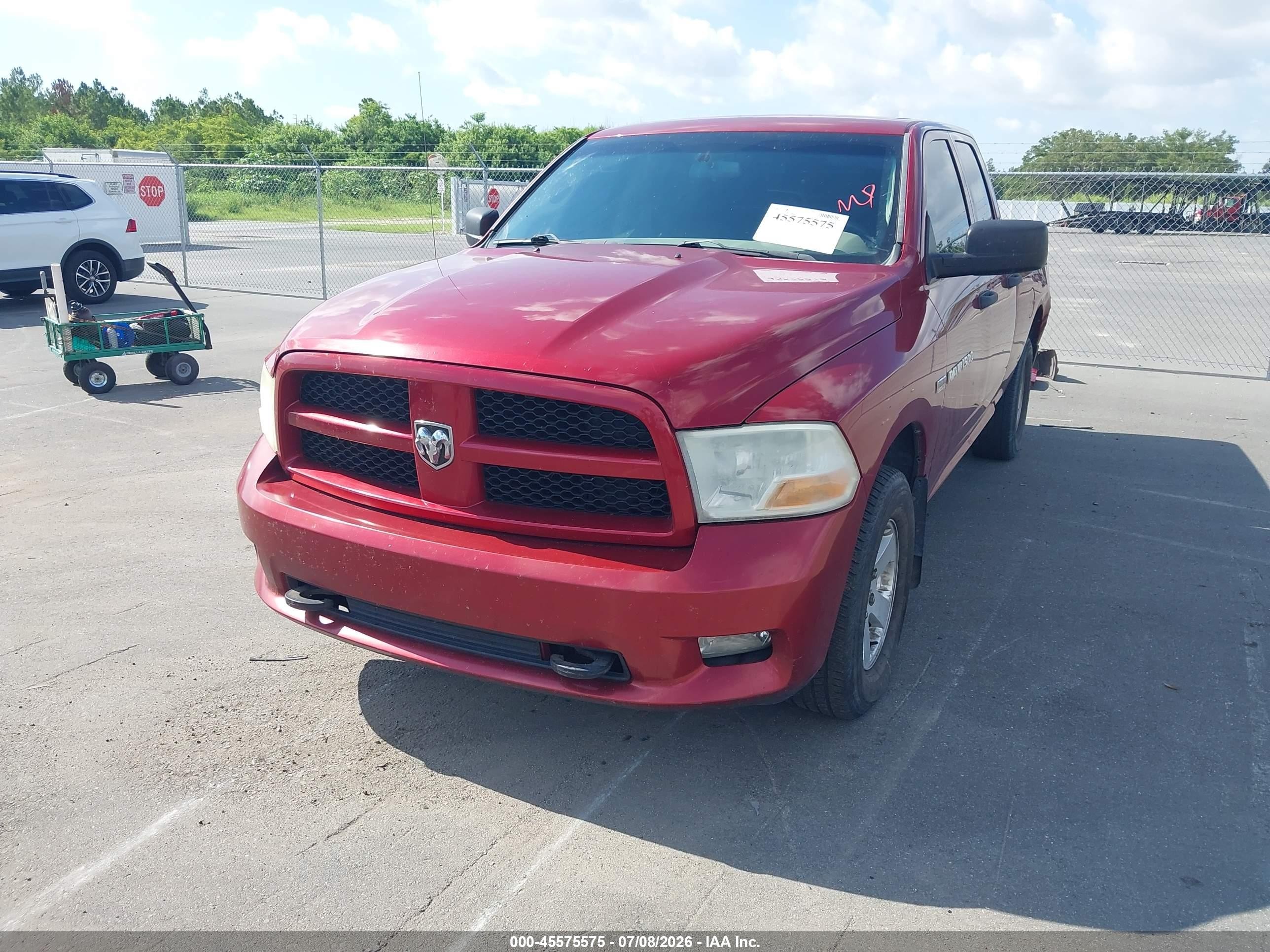2012 Ram 1500 Express Red vin: 1C6RD7FT9CS244946