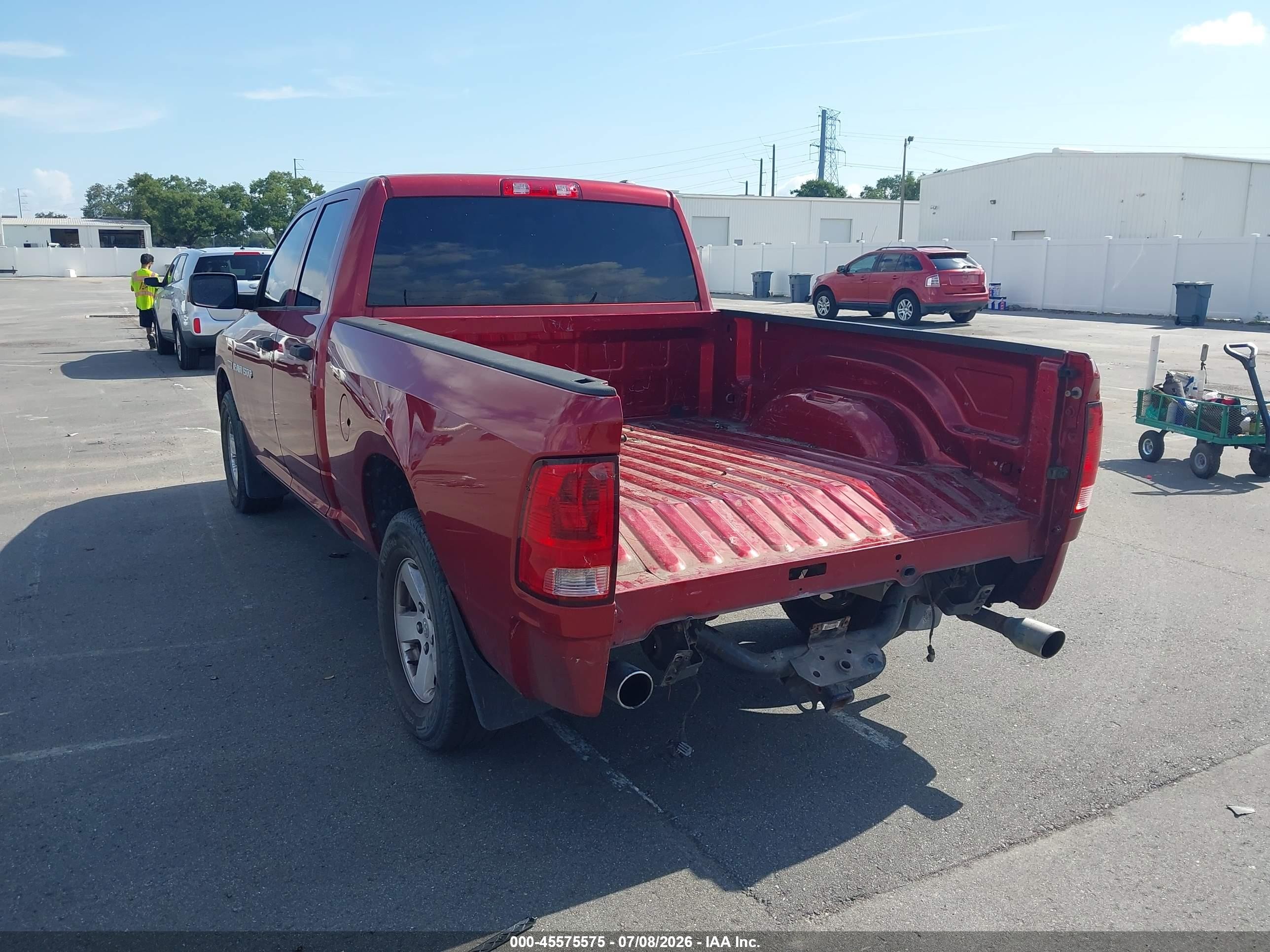 2012 Ram 1500 Express Red vin: 1C6RD7FT9CS244946