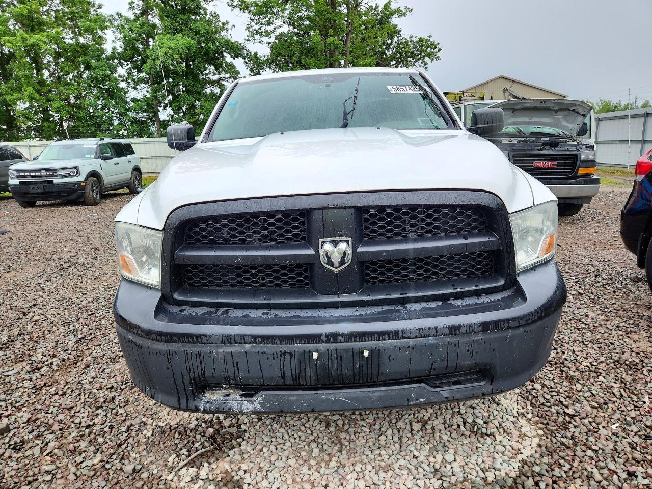 2012 Dodge Ram 1500 St White vin: 1C6RD7FT9CS303218