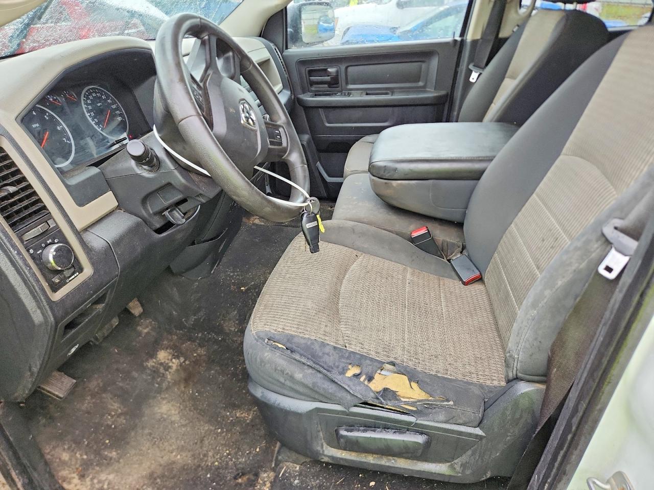 2012 Dodge Ram 1500 St White vin: 1C6RD7FT9CS303218