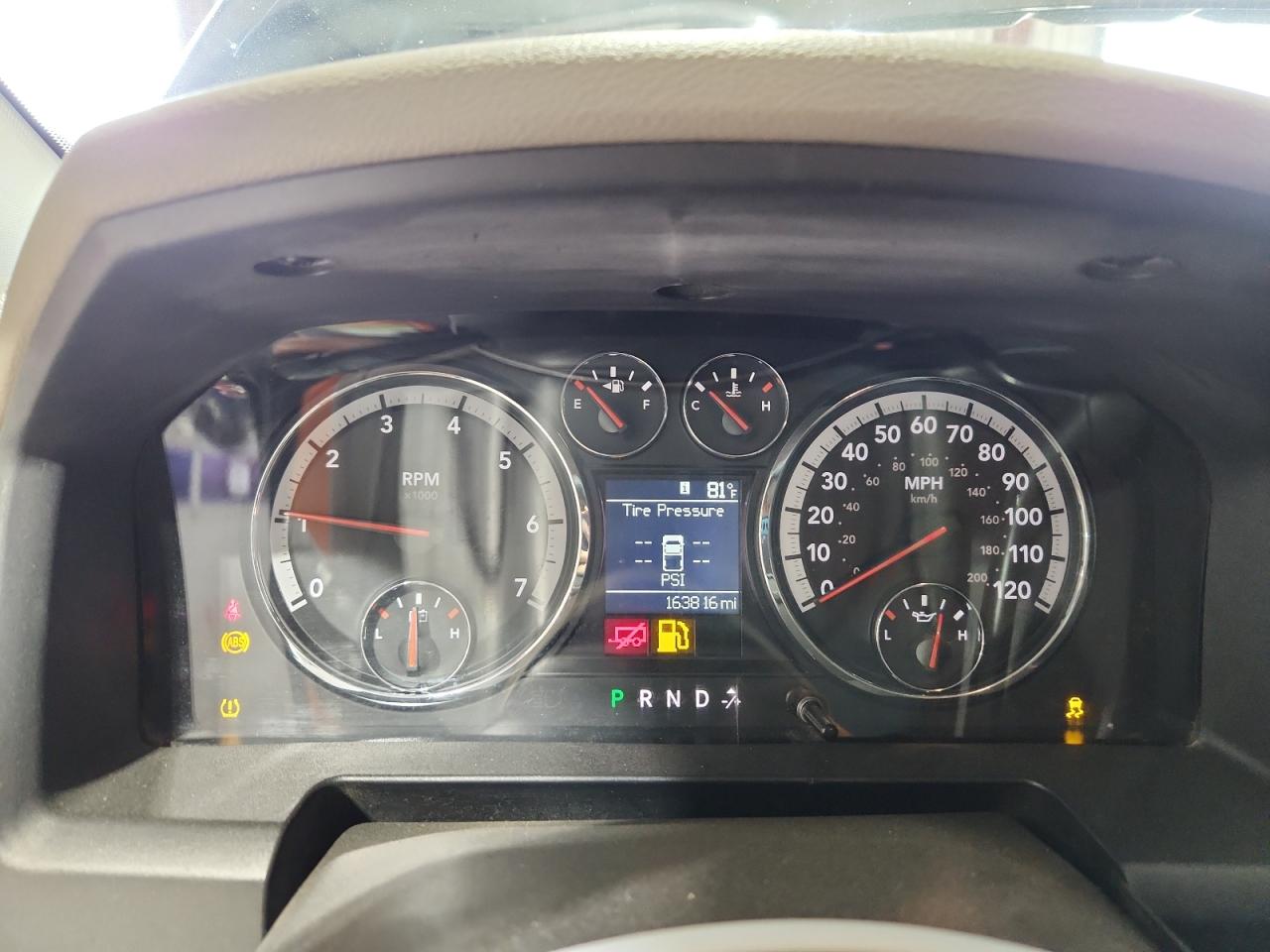 2012 Dodge Ram 1500 St Black vin: 1C6RD7FTXCS343288 Damage: Warning Light - Abs, On, Unacceptable