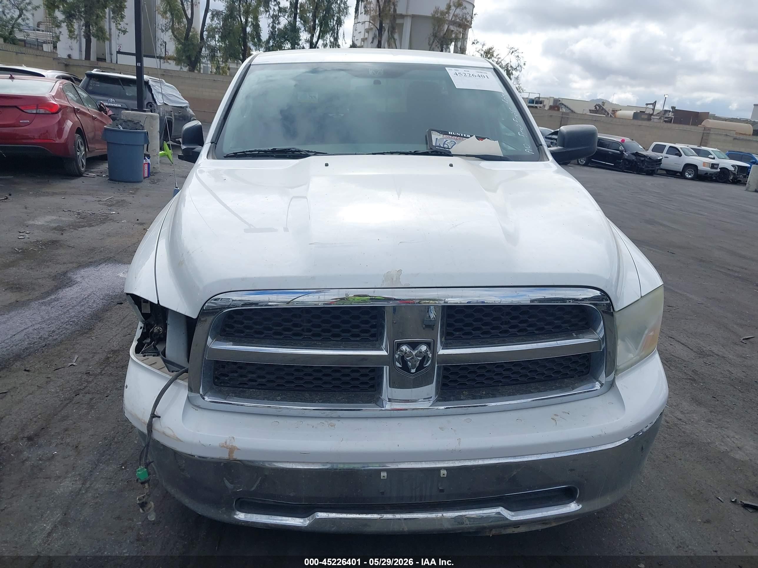 2012 Ram 1500 Slt Белый vin: 1C6RD7GP2CS116498