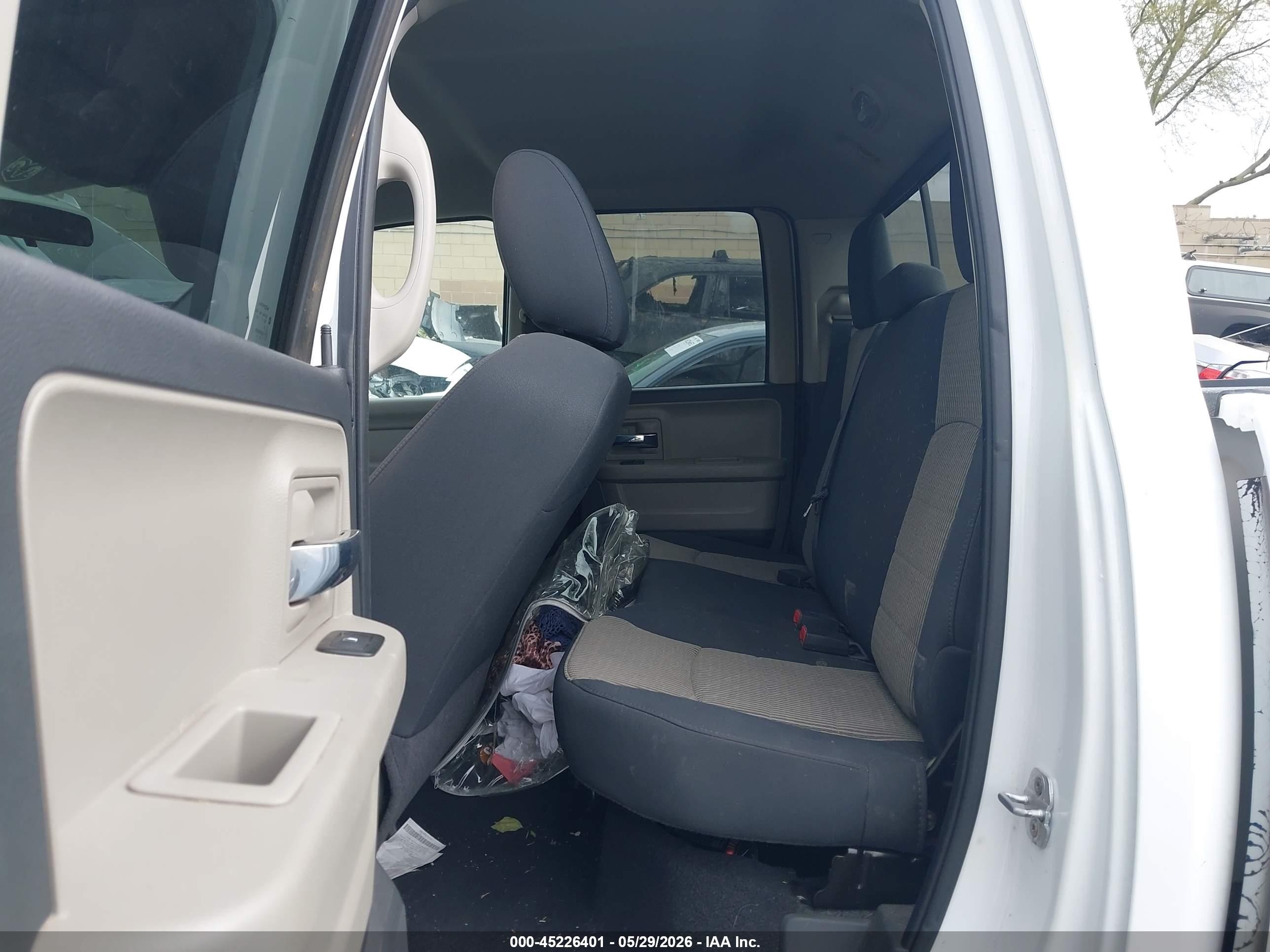 2012 Ram 1500 Slt Белый vin: 1C6RD7GP2CS116498
