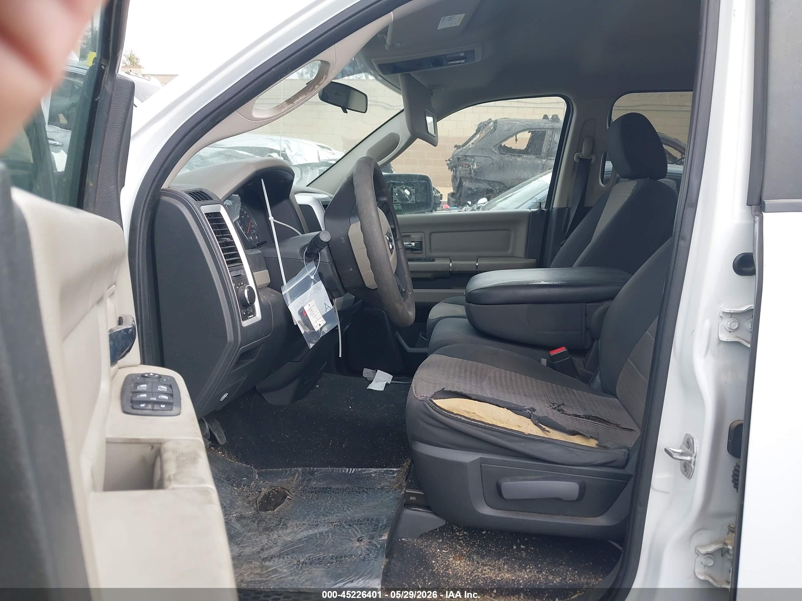 2012 Ram 1500 Slt Белый vin: 1C6RD7GP2CS116498