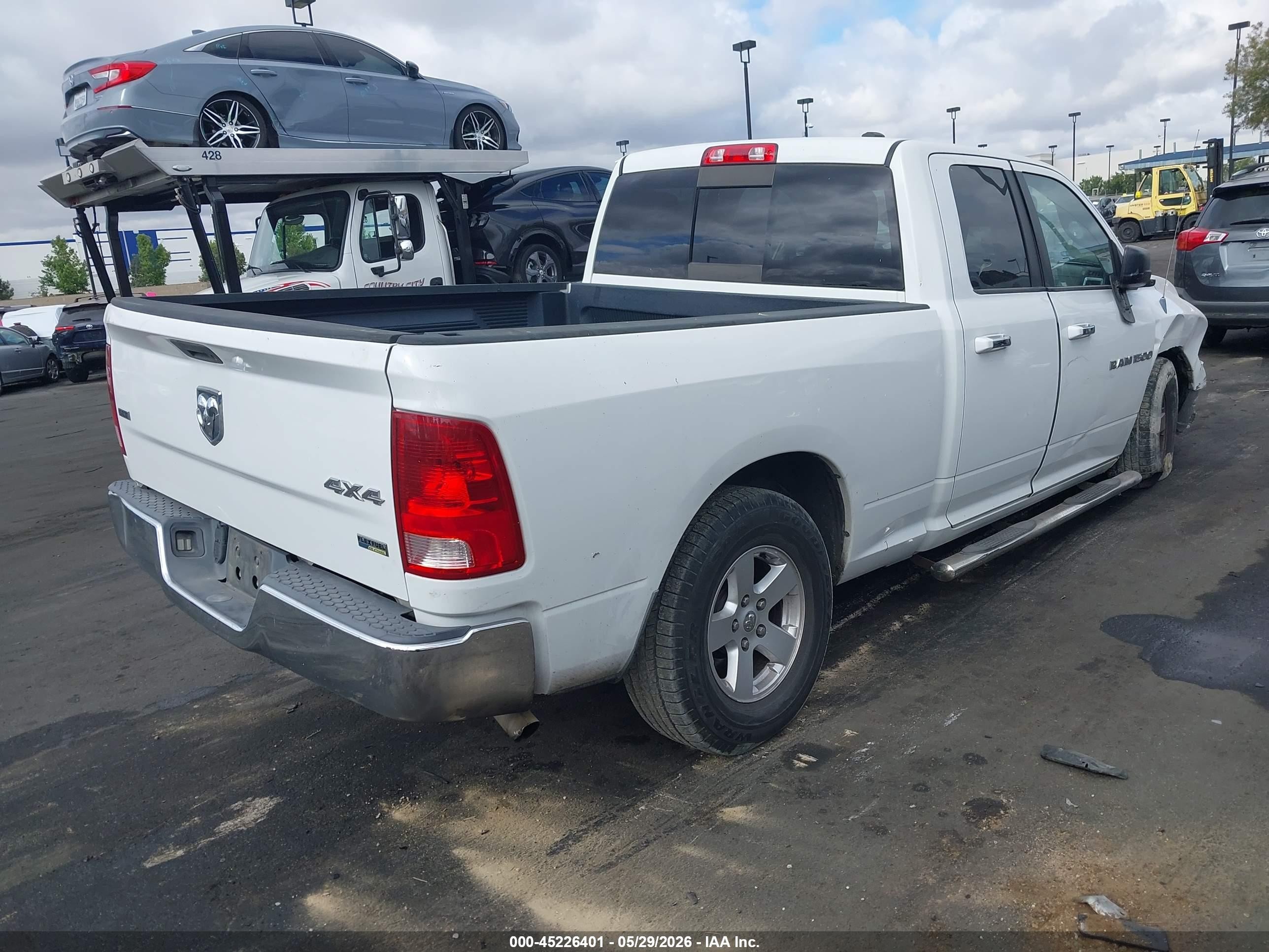 2012 Ram 1500 Slt Белый vin: 1C6RD7GP2CS116498