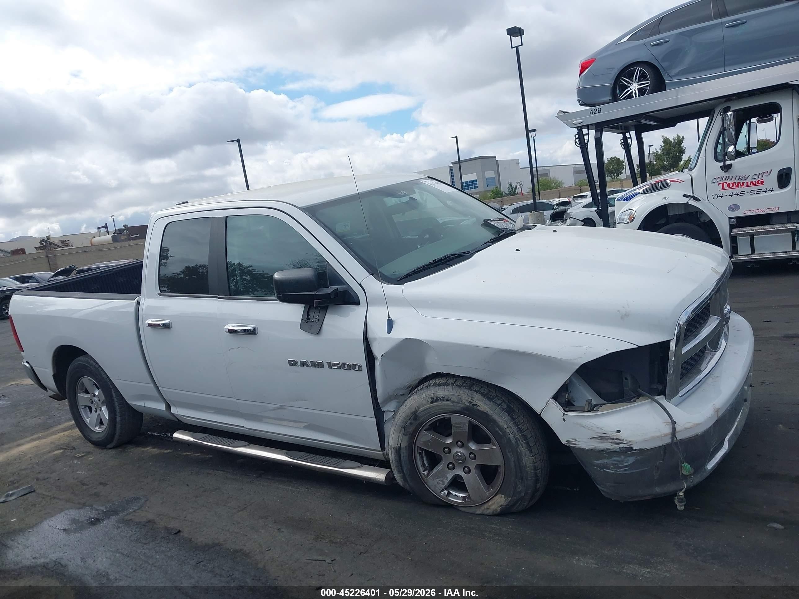 2012 Ram 1500 Slt Белый vin: 1C6RD7GP2CS116498