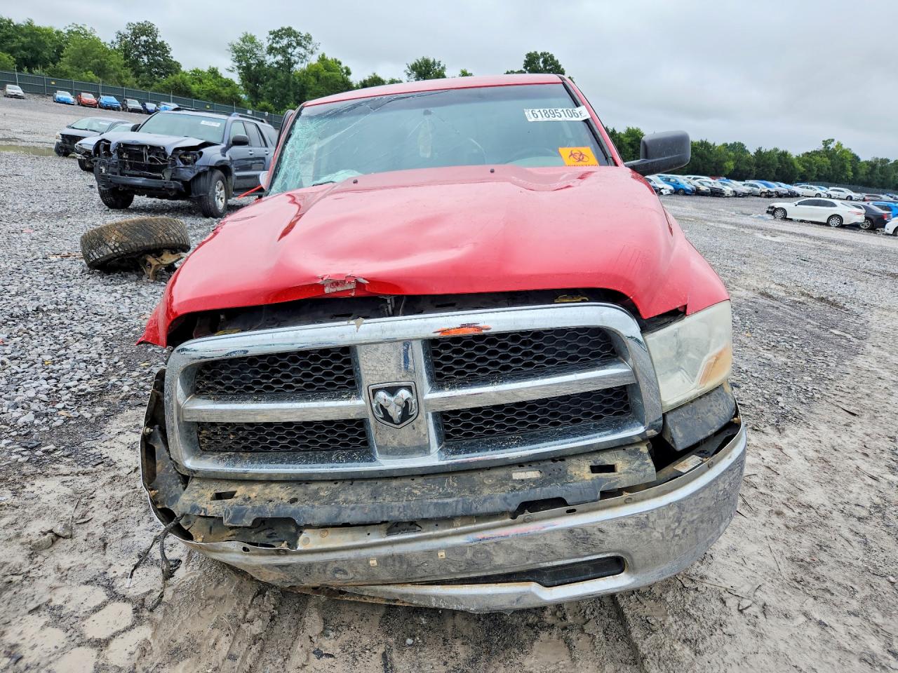 2012 Dodge Ram 1500 Slt Red vin: 1C6RD7GP2CS292645