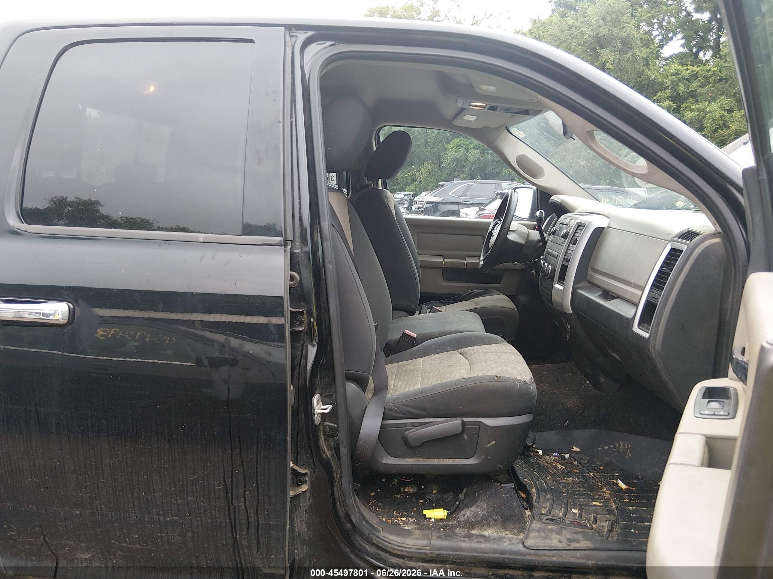 2012 Ram 1500 Slt Black vin: 1C6RD7GP3CS139448