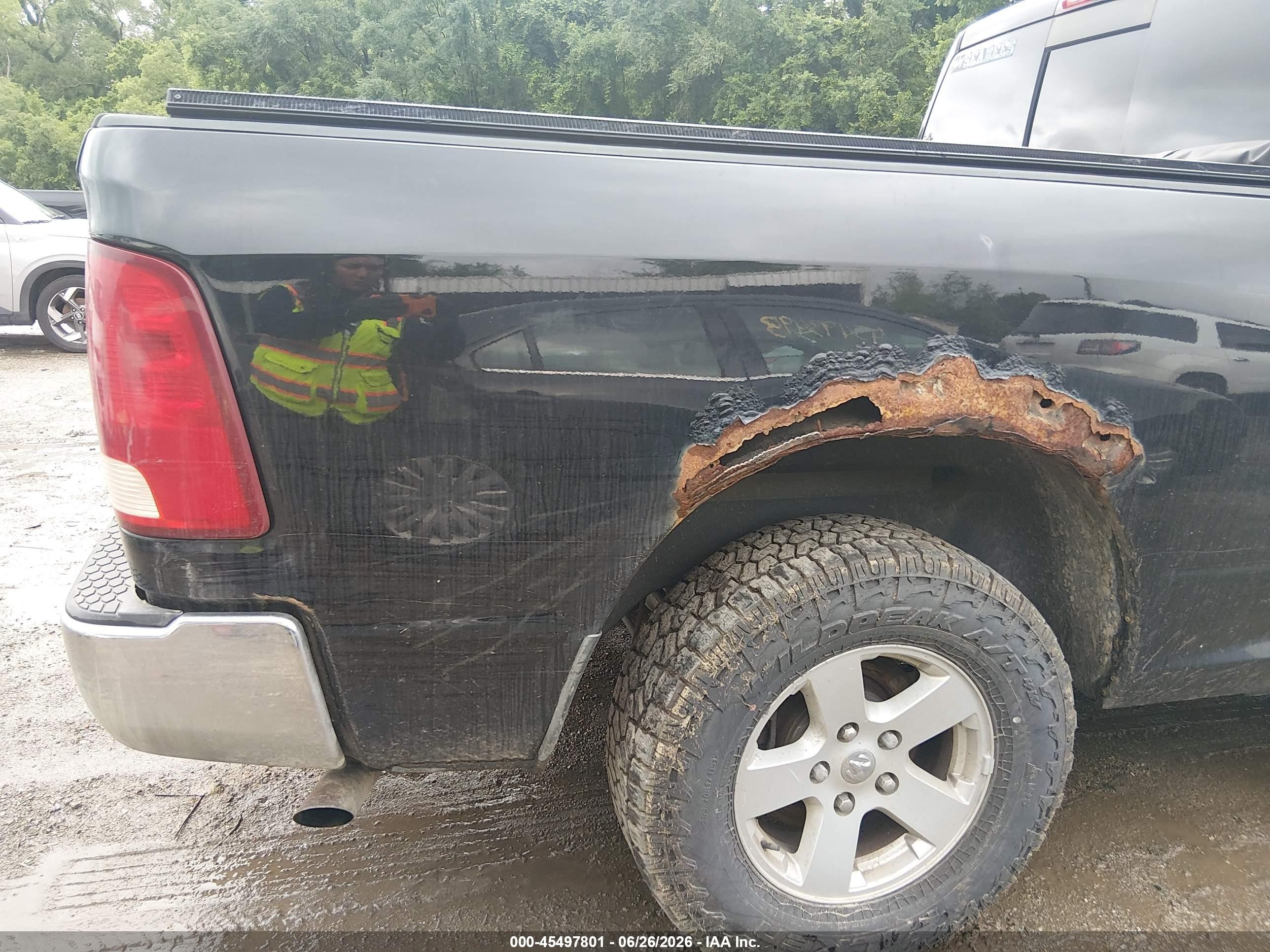 2012 Ram 1500 Slt Black vin: 1C6RD7GP3CS139448