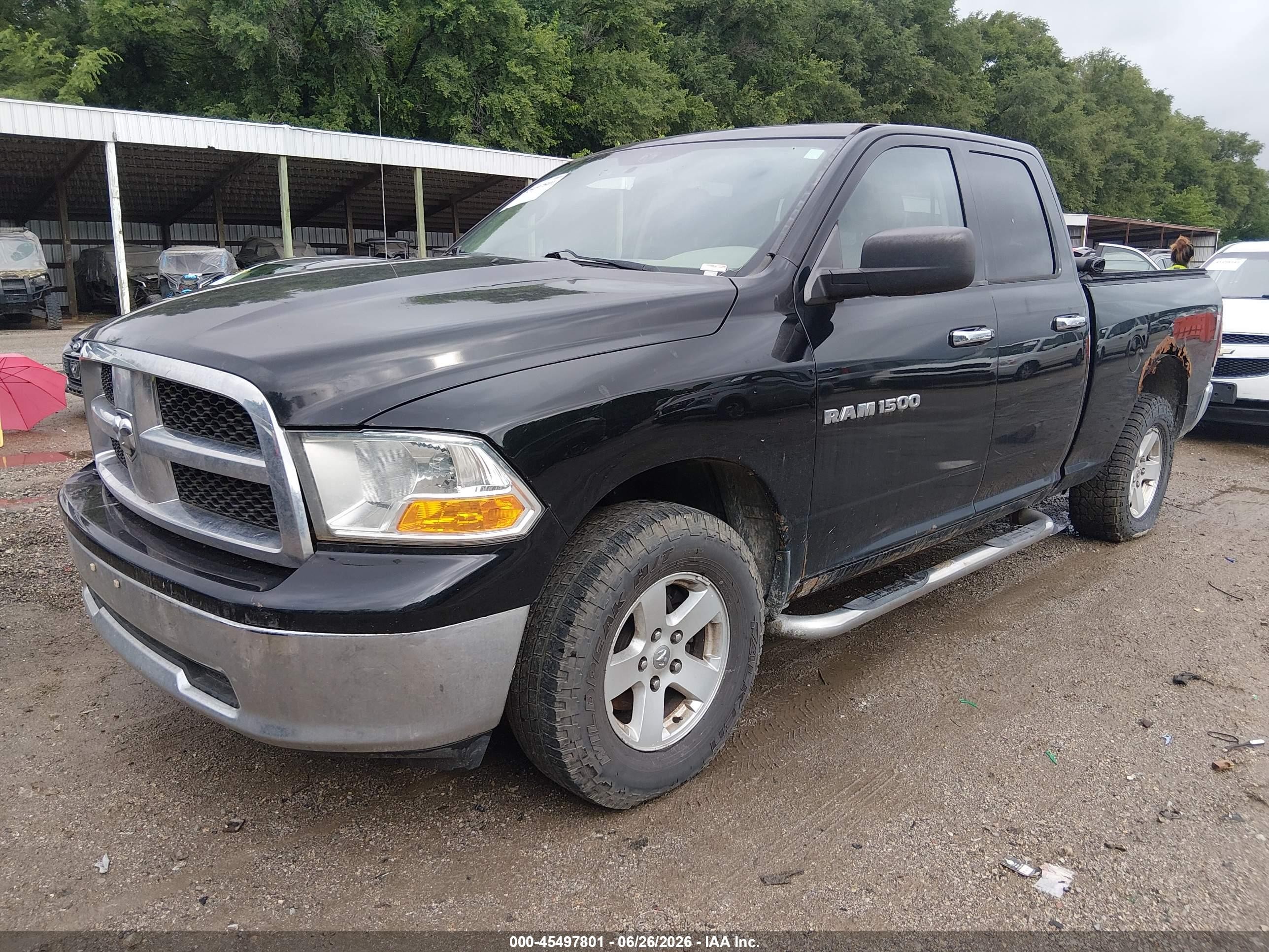 2012 Ram 1500 Slt Black vin: 1C6RD7GP3CS139448