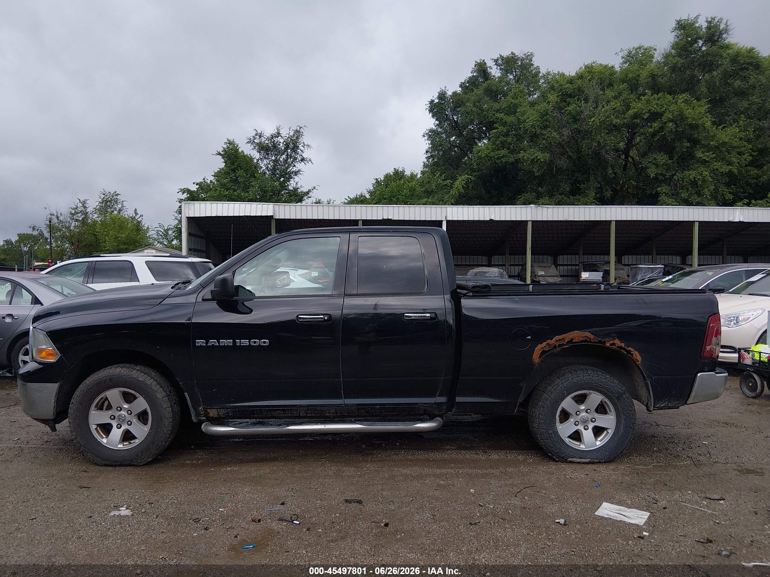 2012 Ram 1500 Slt Black vin: 1C6RD7GP3CS139448