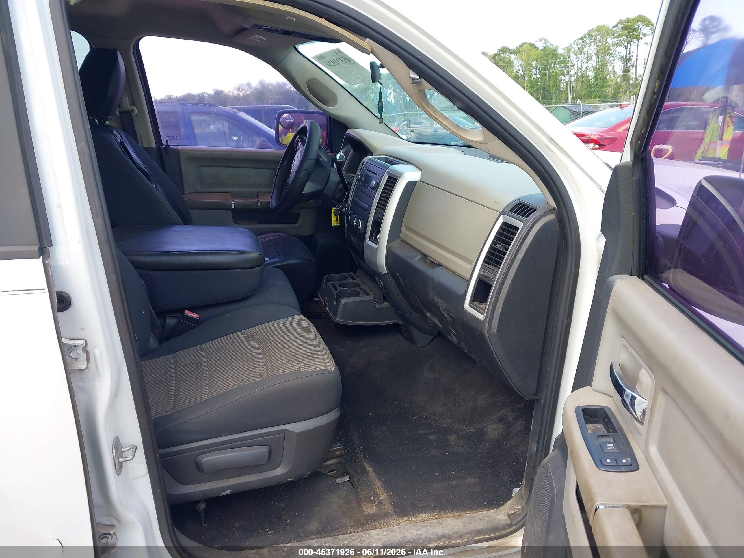 2012 Ram 1500 Slt White vin: 1C6RD7GP4CS102764