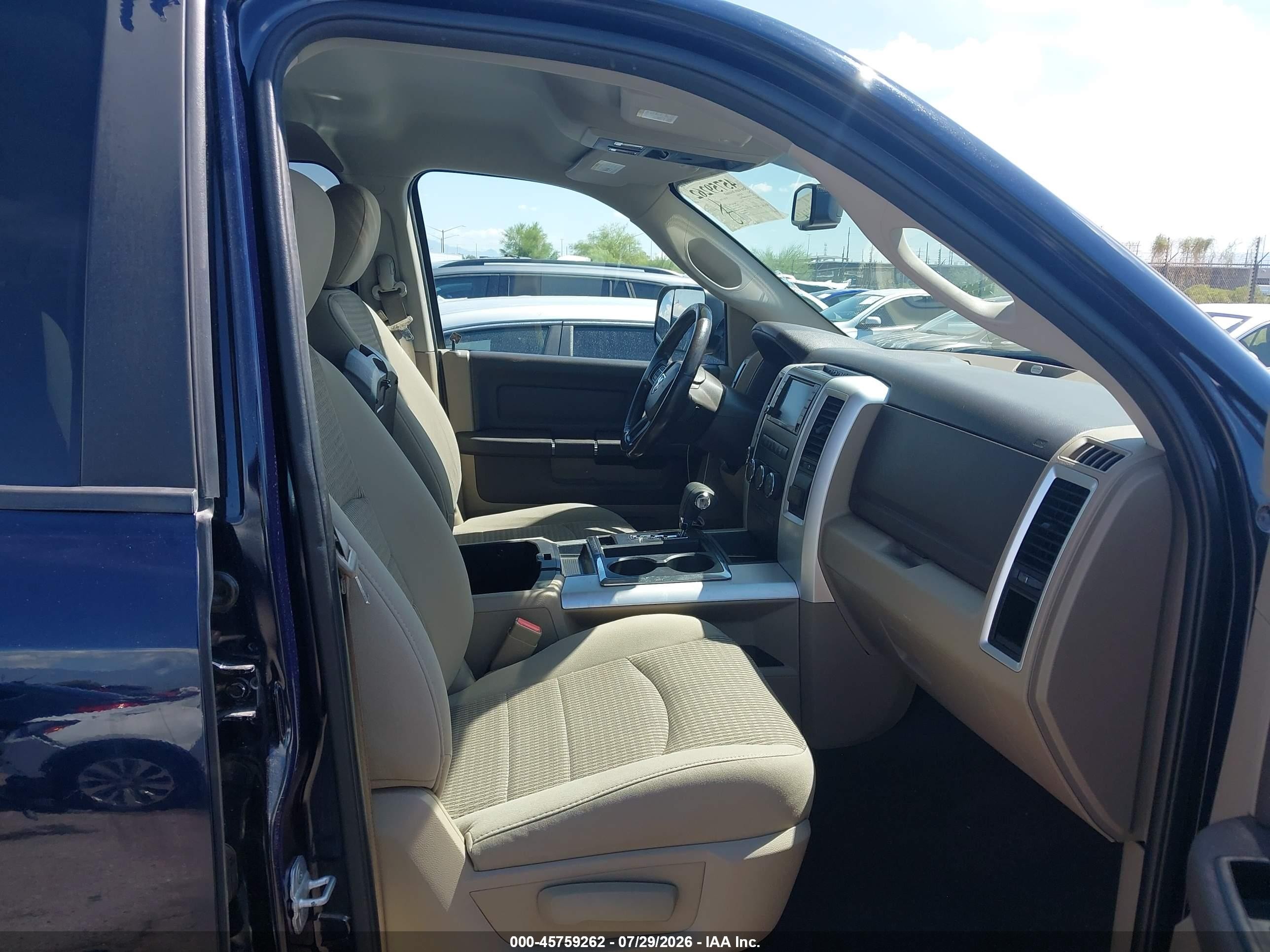 2012 Dodge Ram 1500 Slt Blue vin: 1C6RD7GP5CS179014