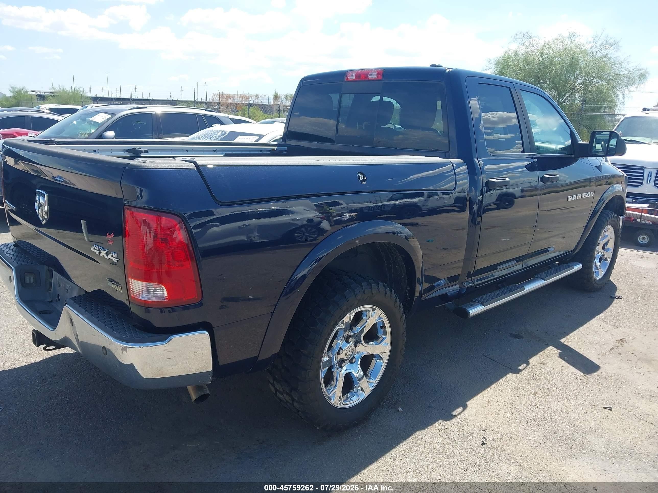 2012 Dodge Ram 1500 Slt Blue vin: 1C6RD7GP5CS179014