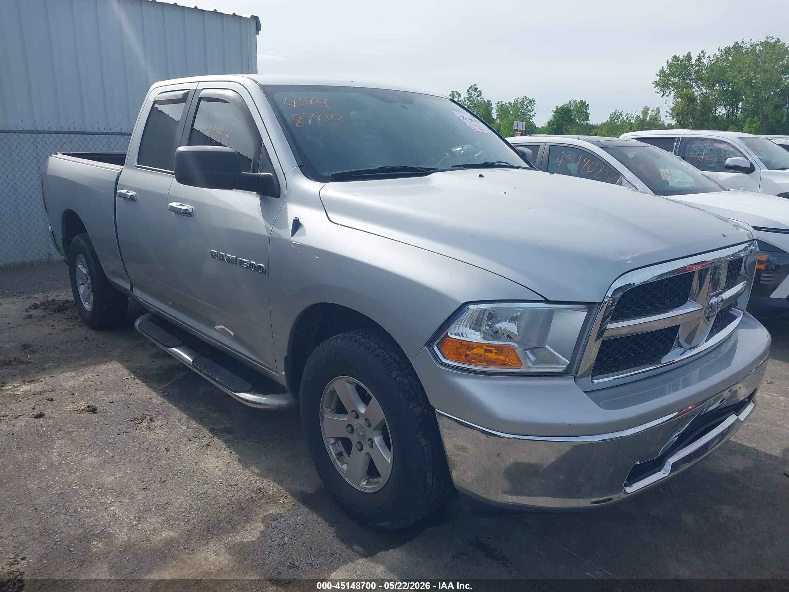 2012 Ram 1500 Slt Silver vin: 1C6RD7GP5CS194578