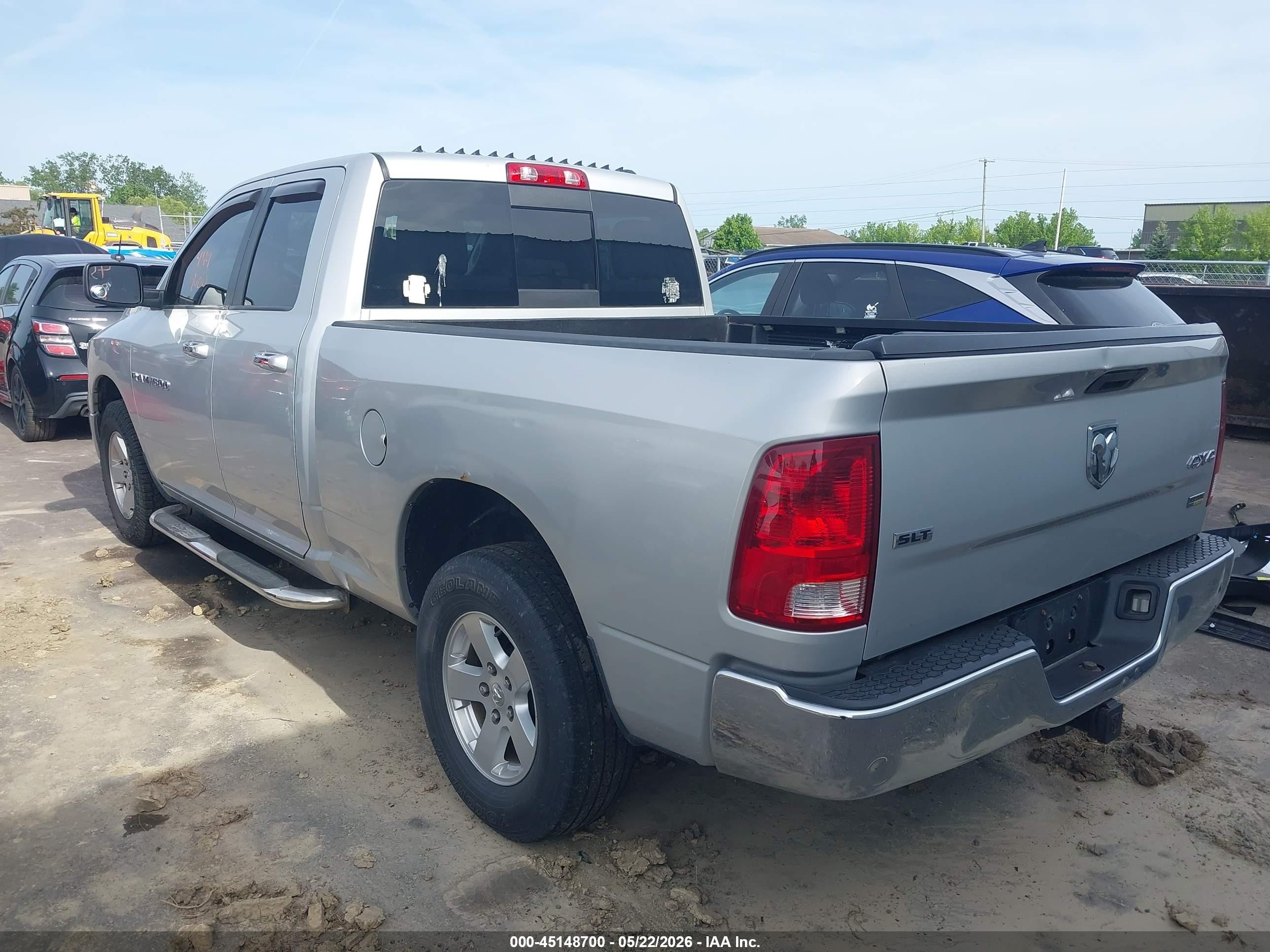 2012 Ram 1500 Slt Silver vin: 1C6RD7GP5CS194578