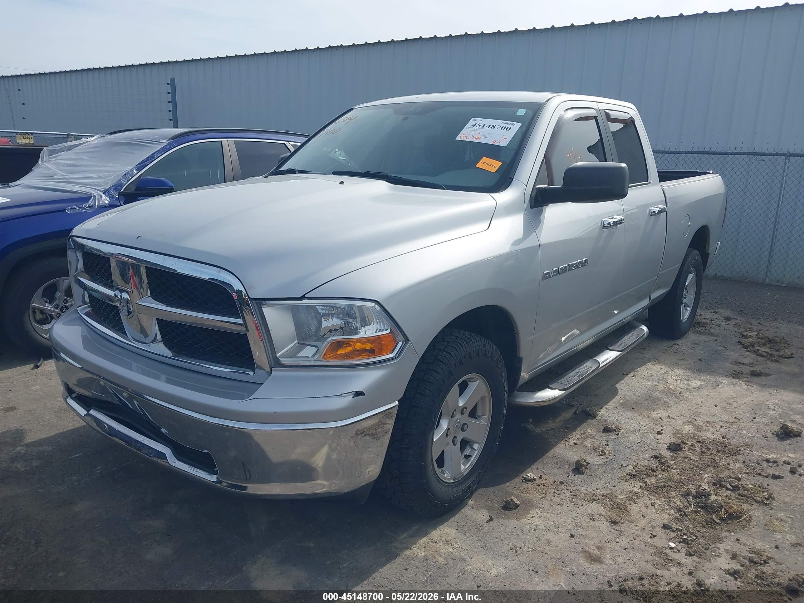 2012 Ram 1500 Slt Silver vin: 1C6RD7GP5CS194578