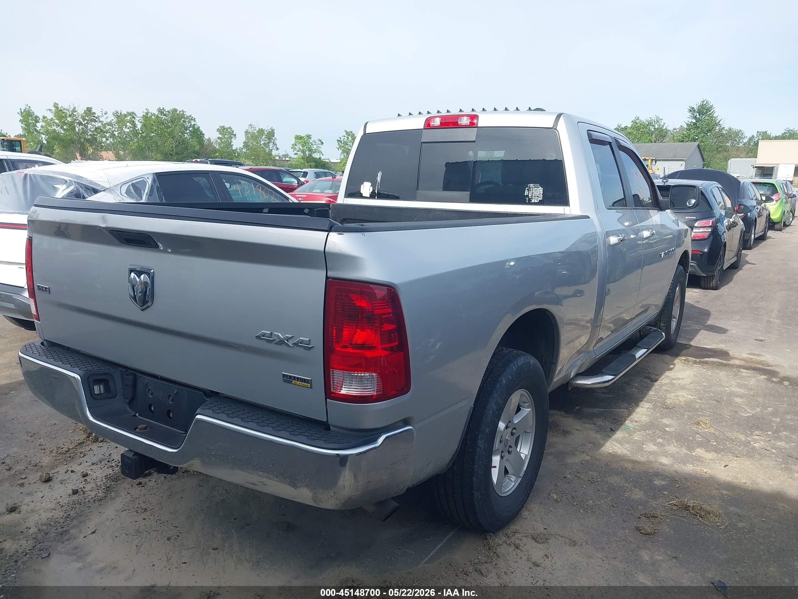 2012 Ram 1500 Slt Silver vin: 1C6RD7GP5CS194578