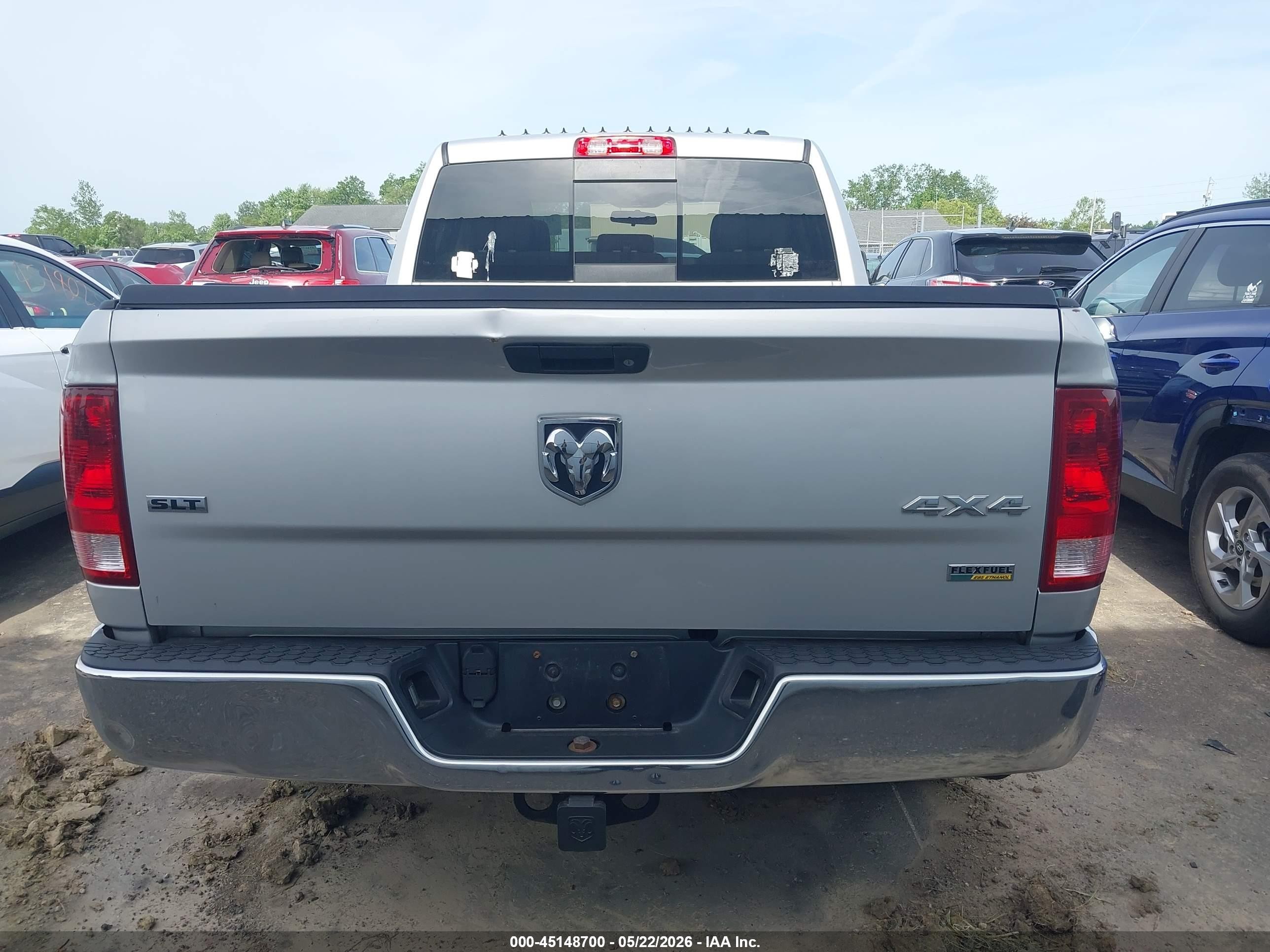 2012 Ram 1500 Slt Silver vin: 1C6RD7GP5CS194578