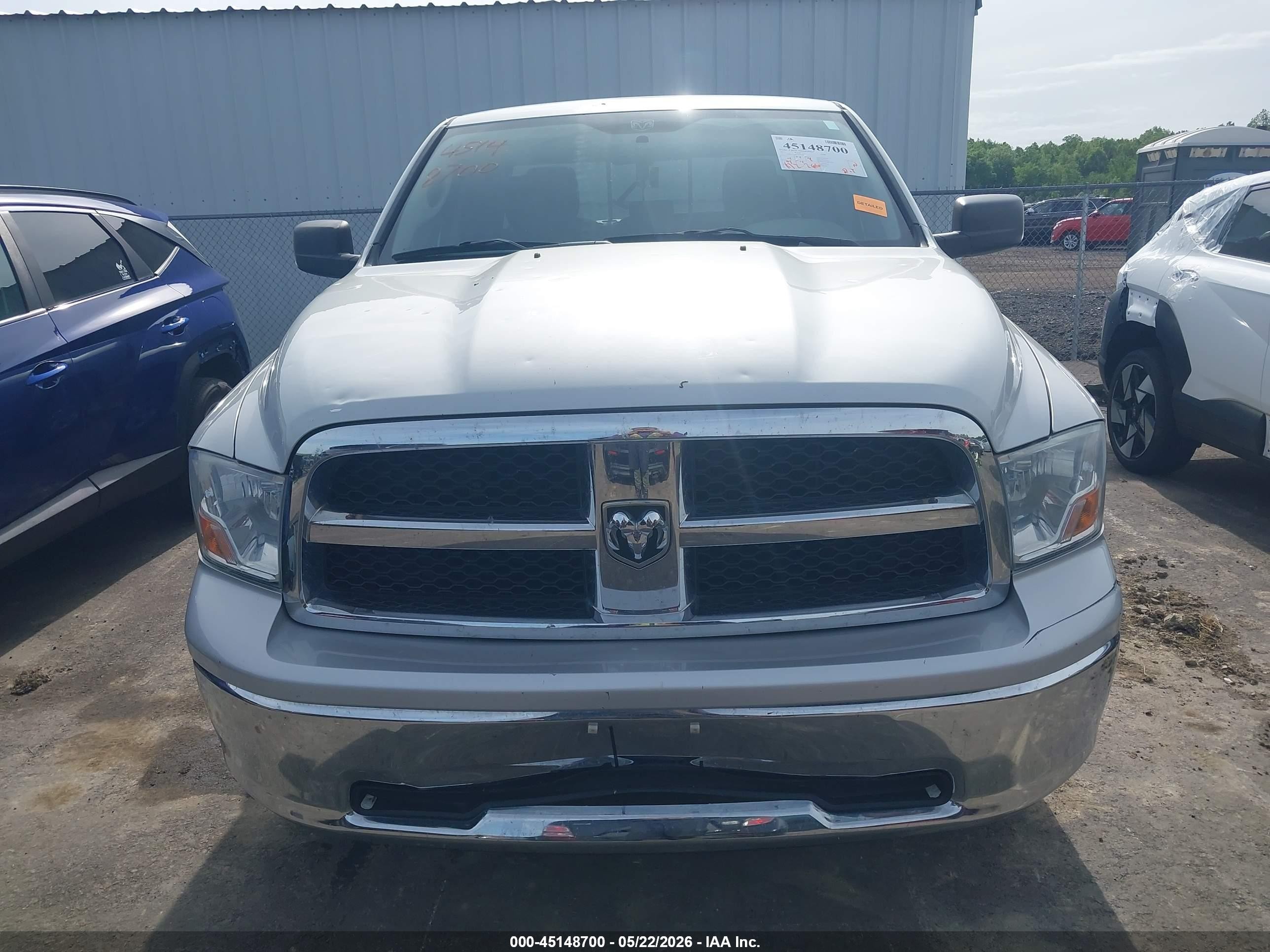 2012 Ram 1500 Slt Silver vin: 1C6RD7GP5CS194578