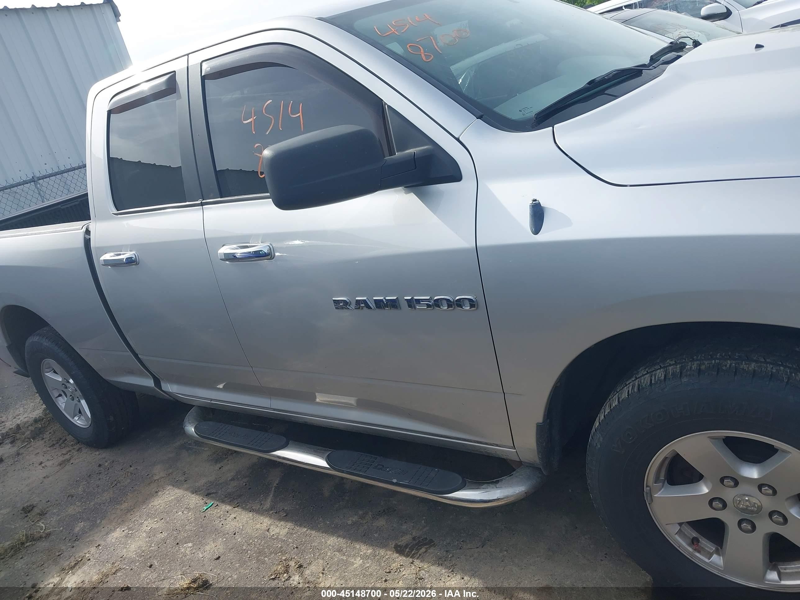 2012 Ram 1500 Slt Silver vin: 1C6RD7GP5CS194578