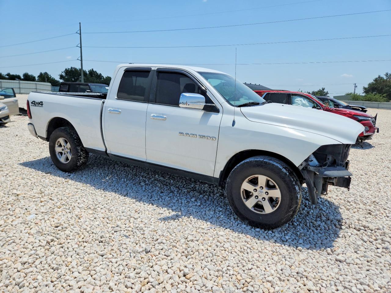 2012 Dodge Ram 1500 Slt White vin: 1C6RD7GP5CS220693