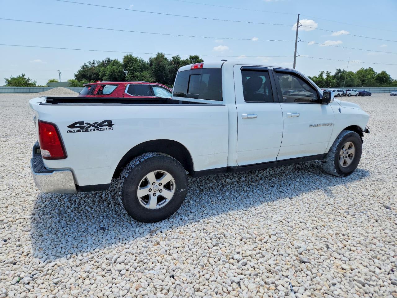 2012 Dodge Ram 1500 Slt White vin: 1C6RD7GP5CS220693