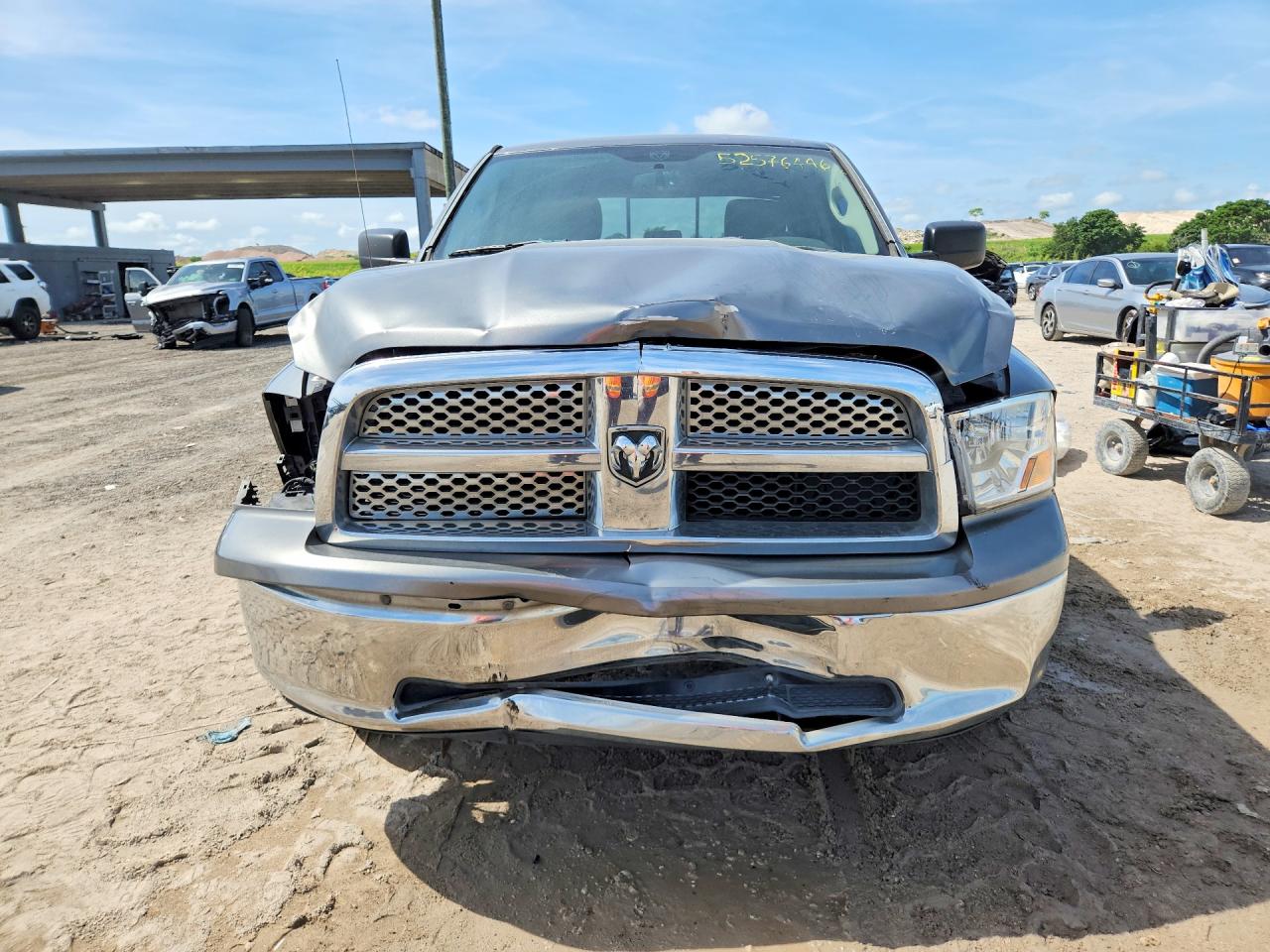 2012 Dodge Ram 1500 Slt Gray vin: 1C6RD7GP5CS220807