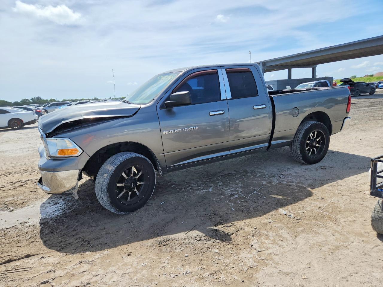 2012 Dodge Ram 1500 Slt Gray vin: 1C6RD7GP5CS220807