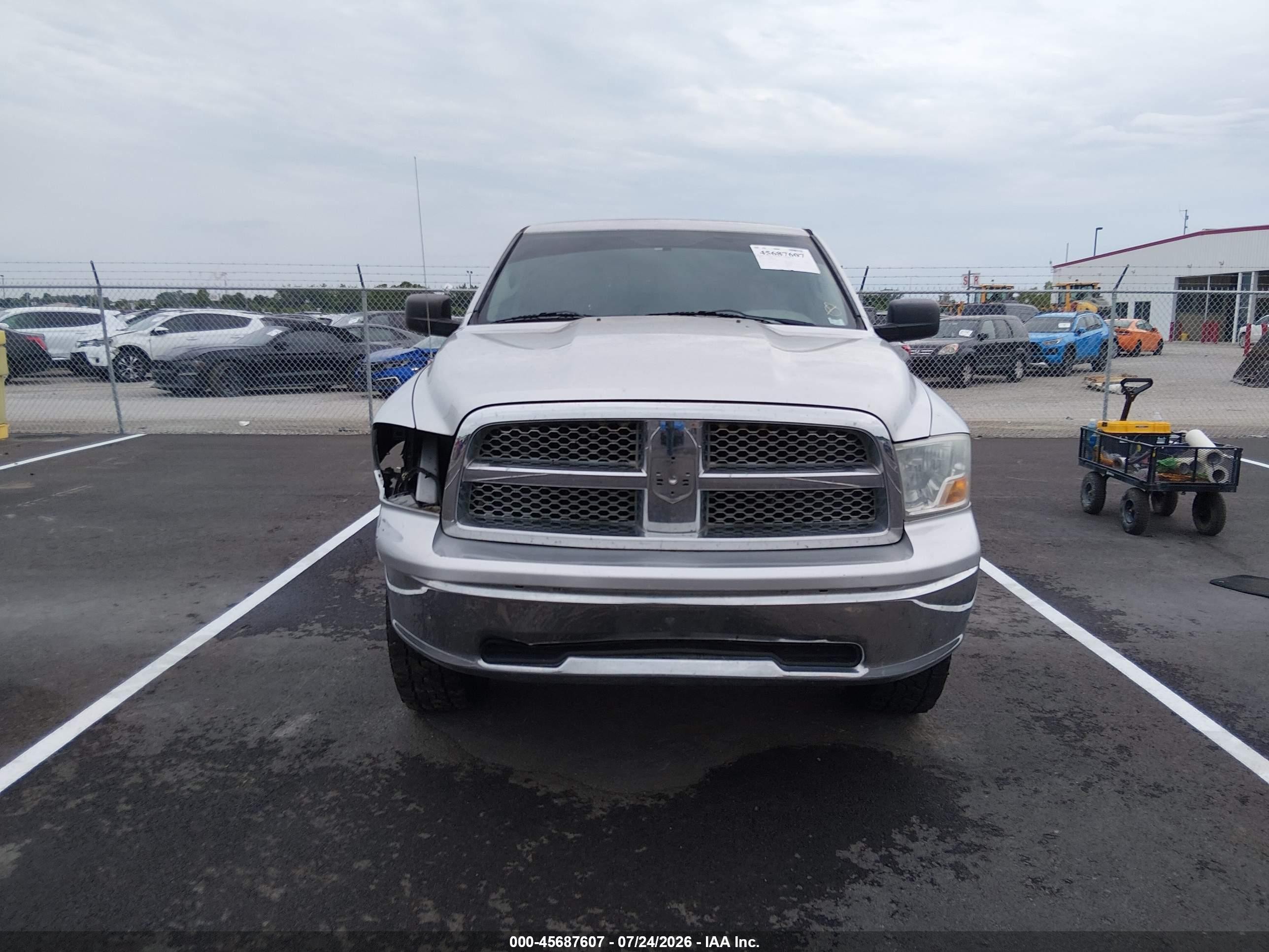 2012 Ram 1500 Slt White vin: 1C6RD7GP8CS266194