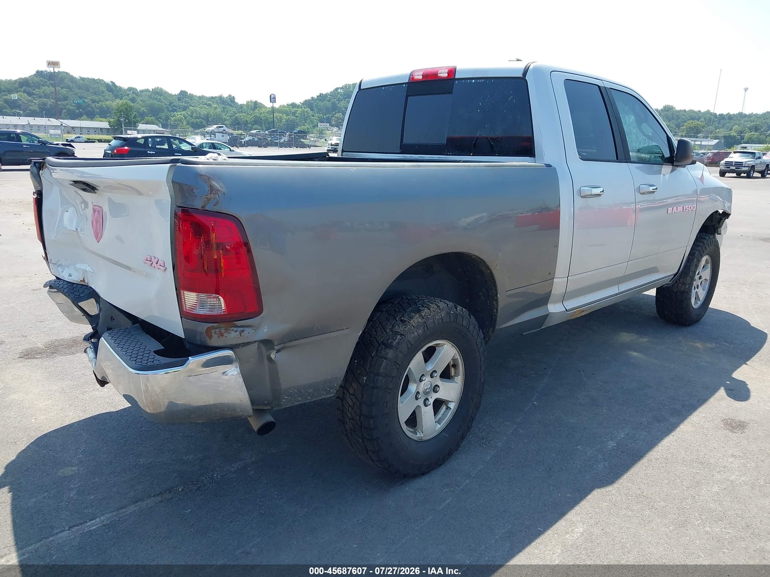 2012 Ram 1500 Slt White vin: 1C6RD7GP8CS266194