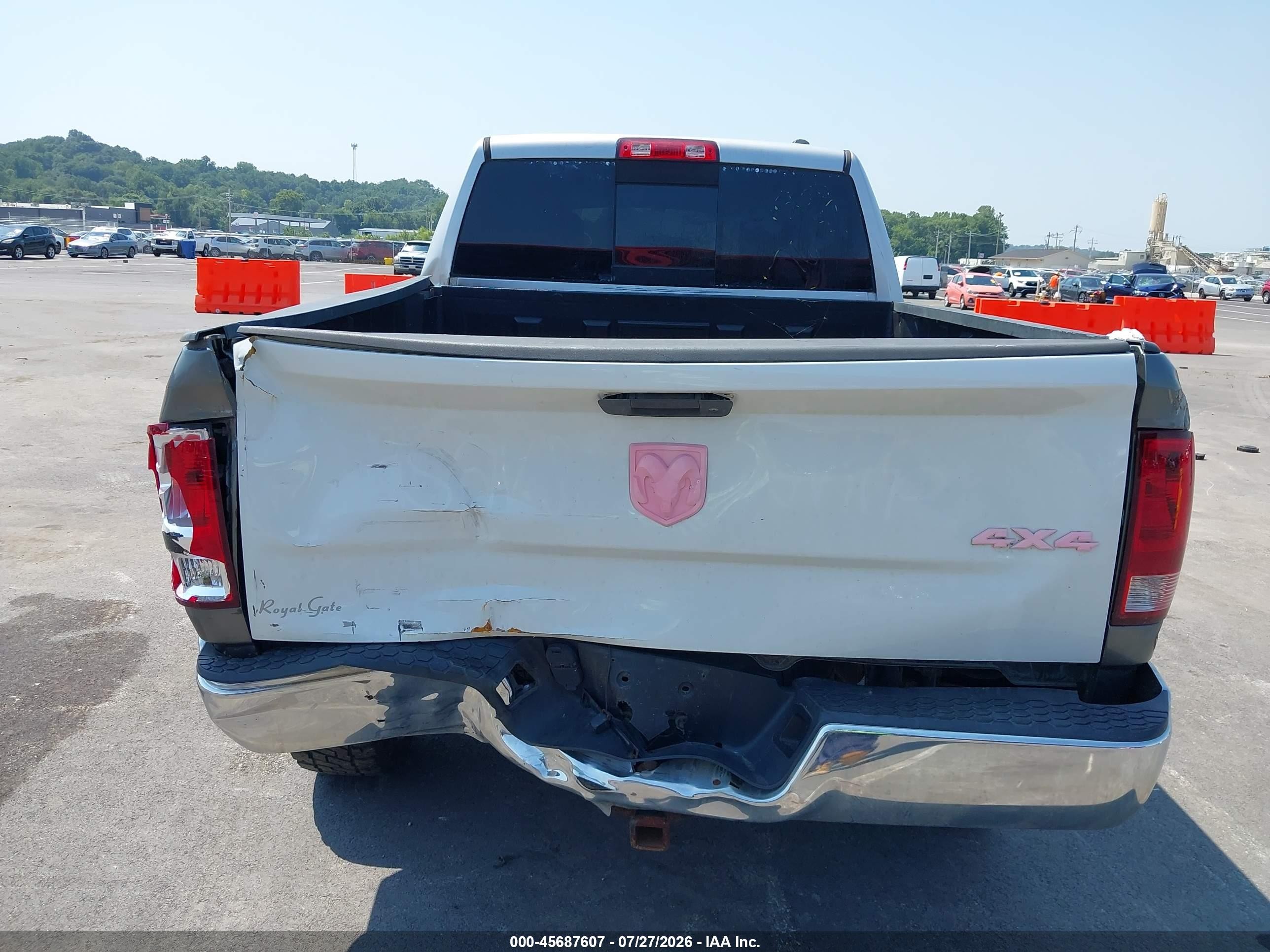 2012 Ram 1500 Slt White vin: 1C6RD7GP8CS266194